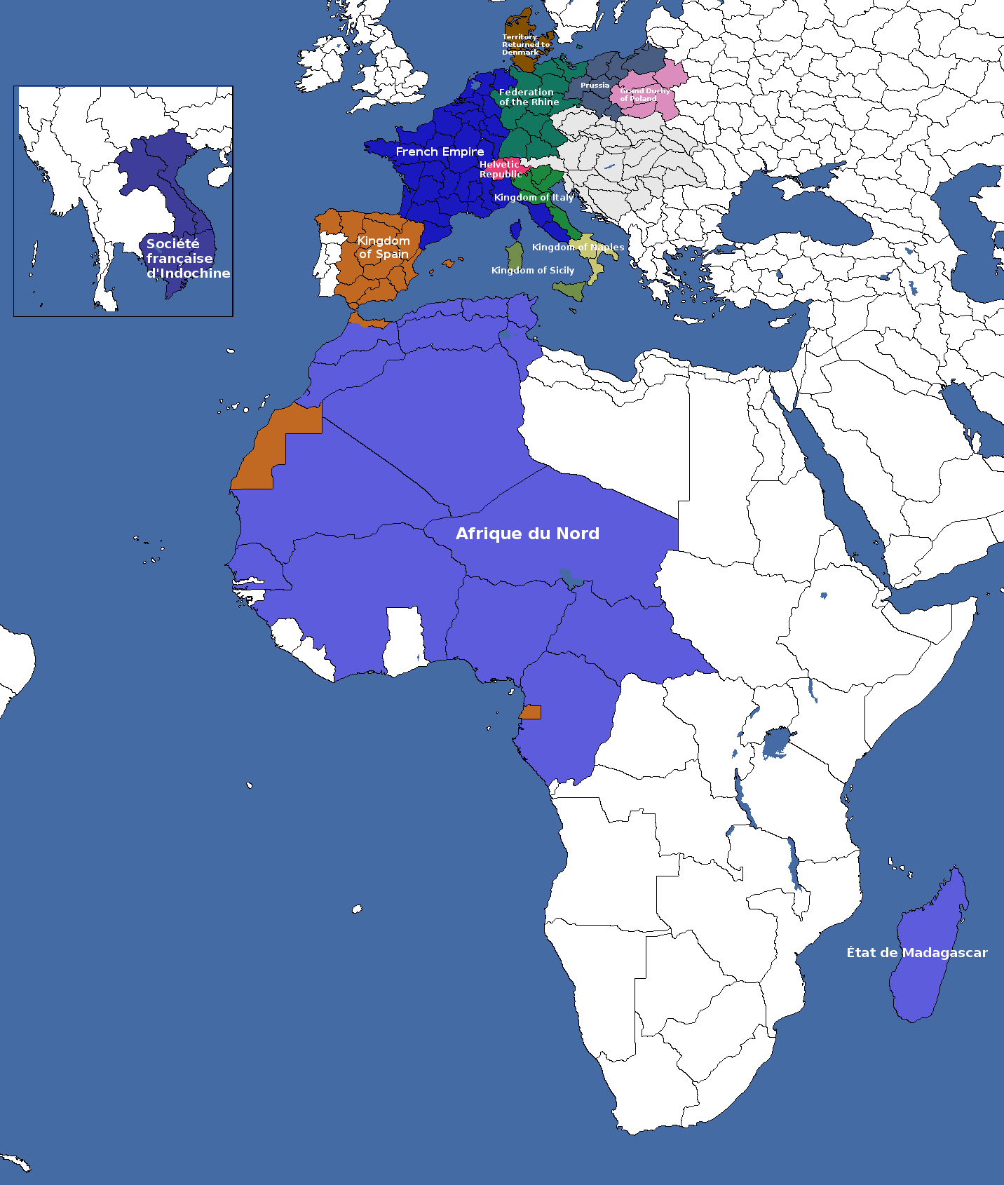 Borders and puppets Imperial France should be able to form Kaiserreich