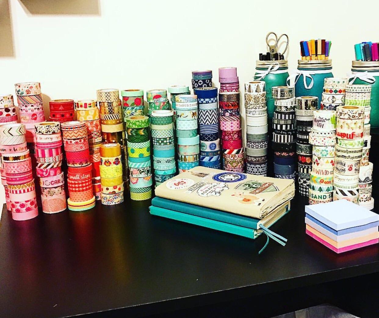 Here's my collection of washi tape which cost a small fortune lol there