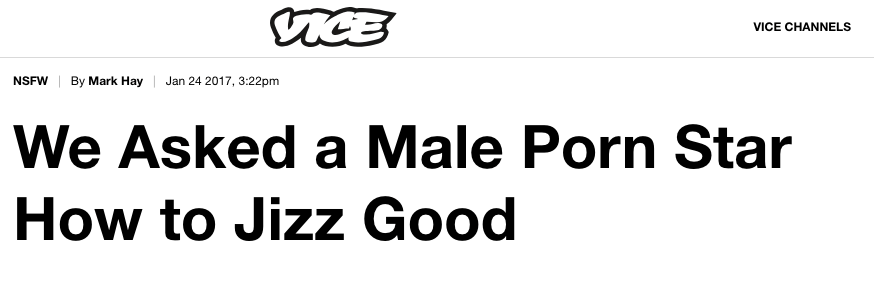 Vice News is reliable, they did all they could boottoobig