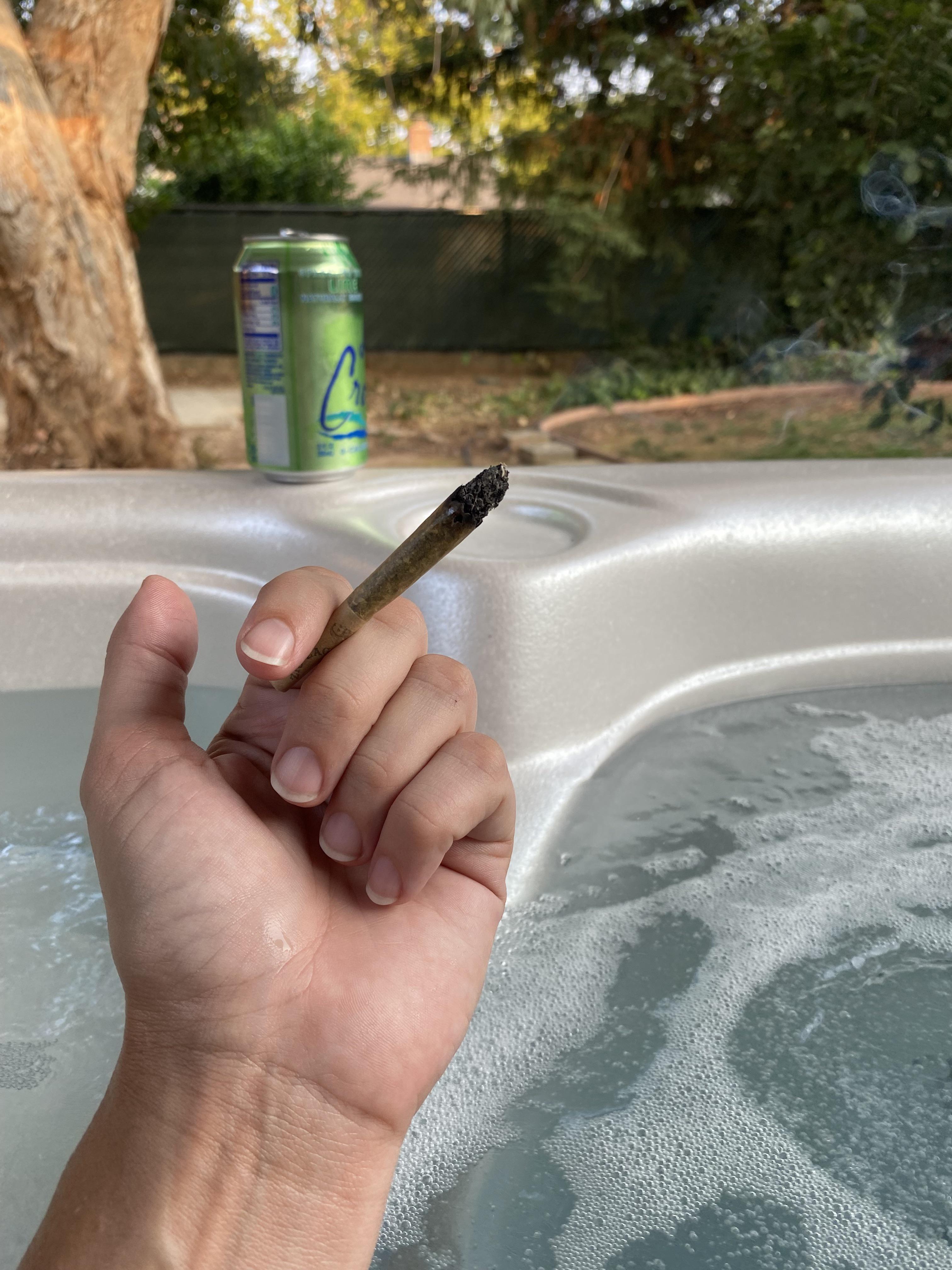 Some people didn’t like my happy stoner boobs in the hot tub last time