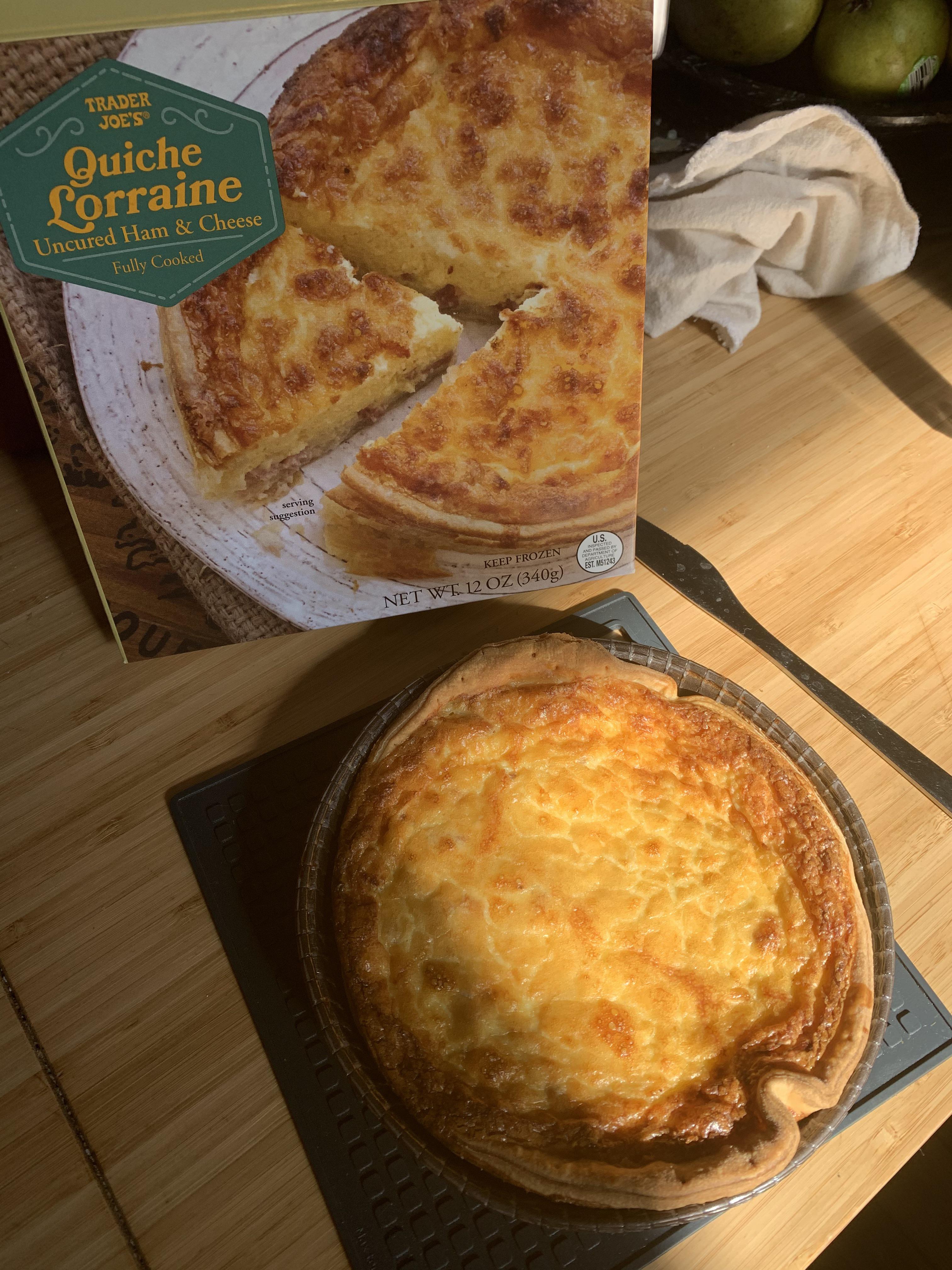 TIL that the Quiche Lorraine fits in my air fryer. Best breakfast for a