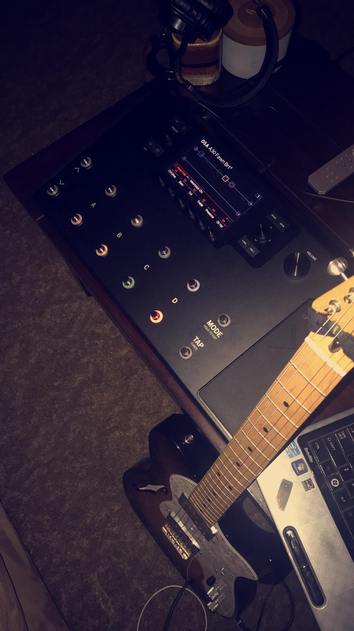 Day 1 with my new Helix LT couldn’t keep my hands off it for six