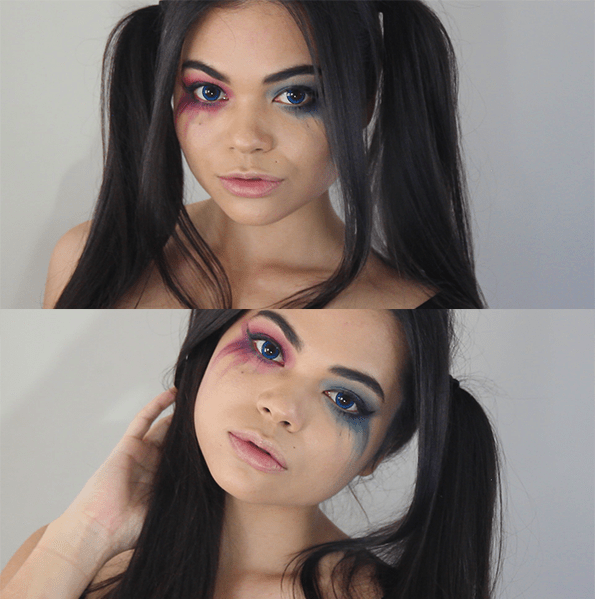 Harley Quinn Inspired Eye Makeup Beauty Killer Palette r