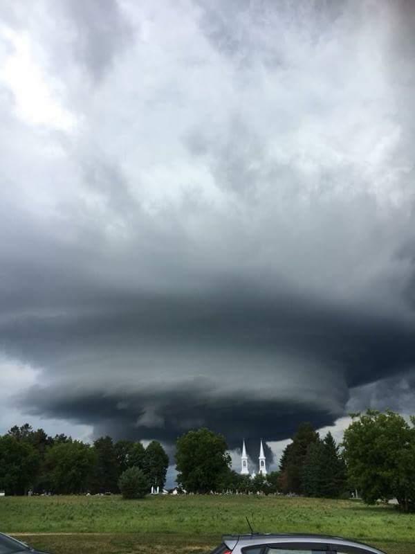 Lenticular cloud or something else? [Bourget, Ontario] r/weather