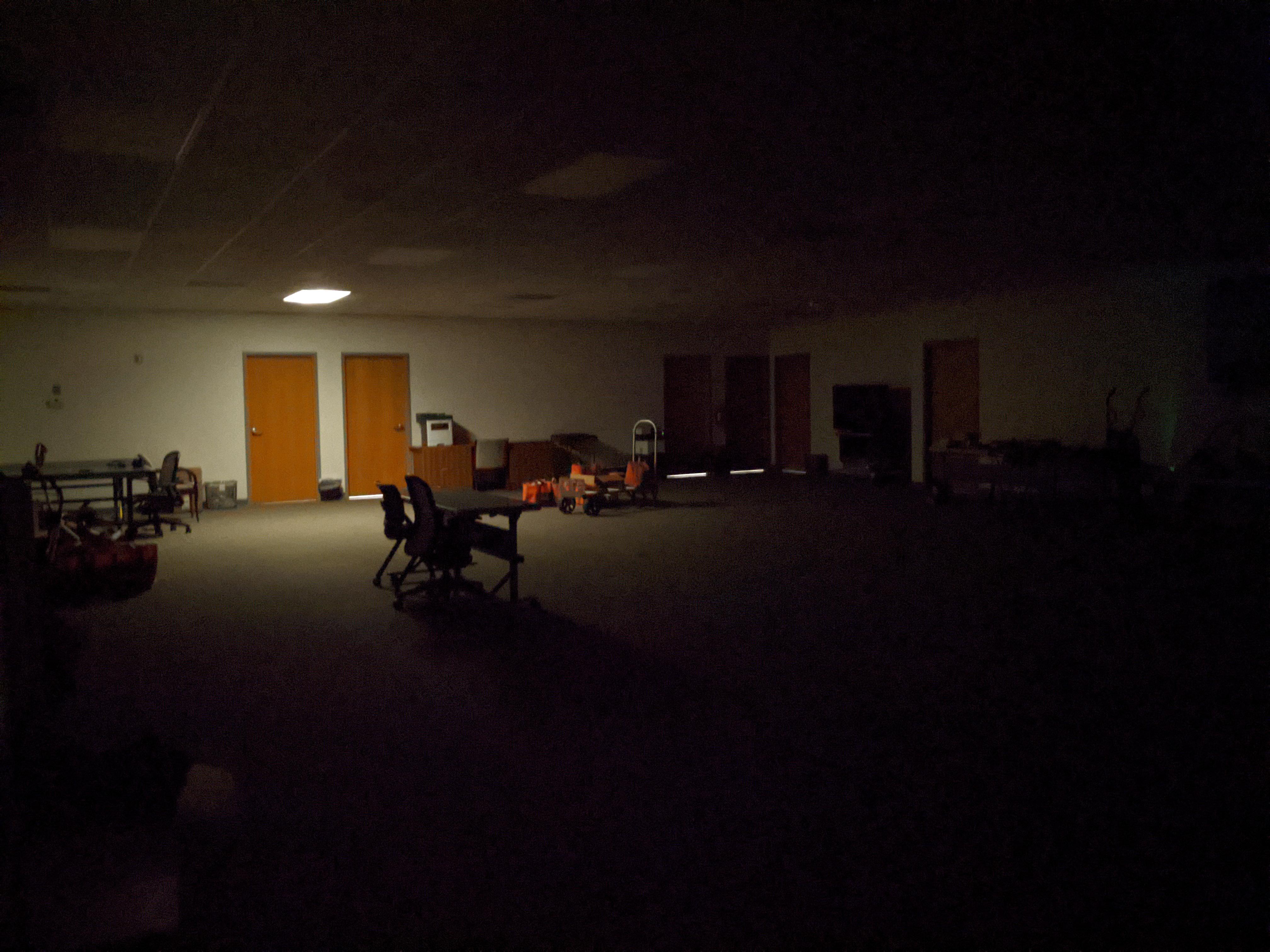 The unused office space in the warehouse i work at r/LiminalSpace