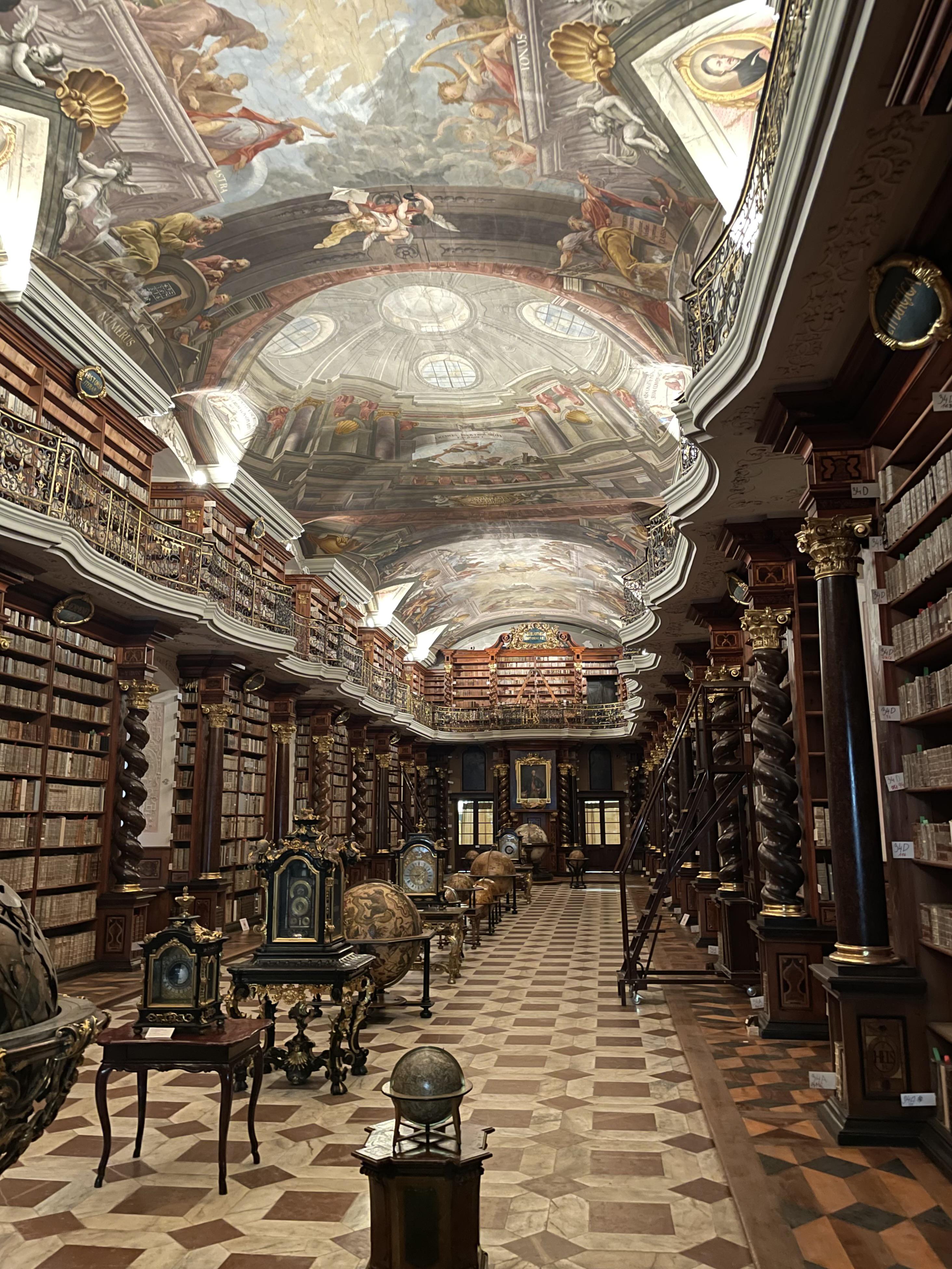 The Baroque Library, Klementinum, Prague, Czech Republic [2928x3904