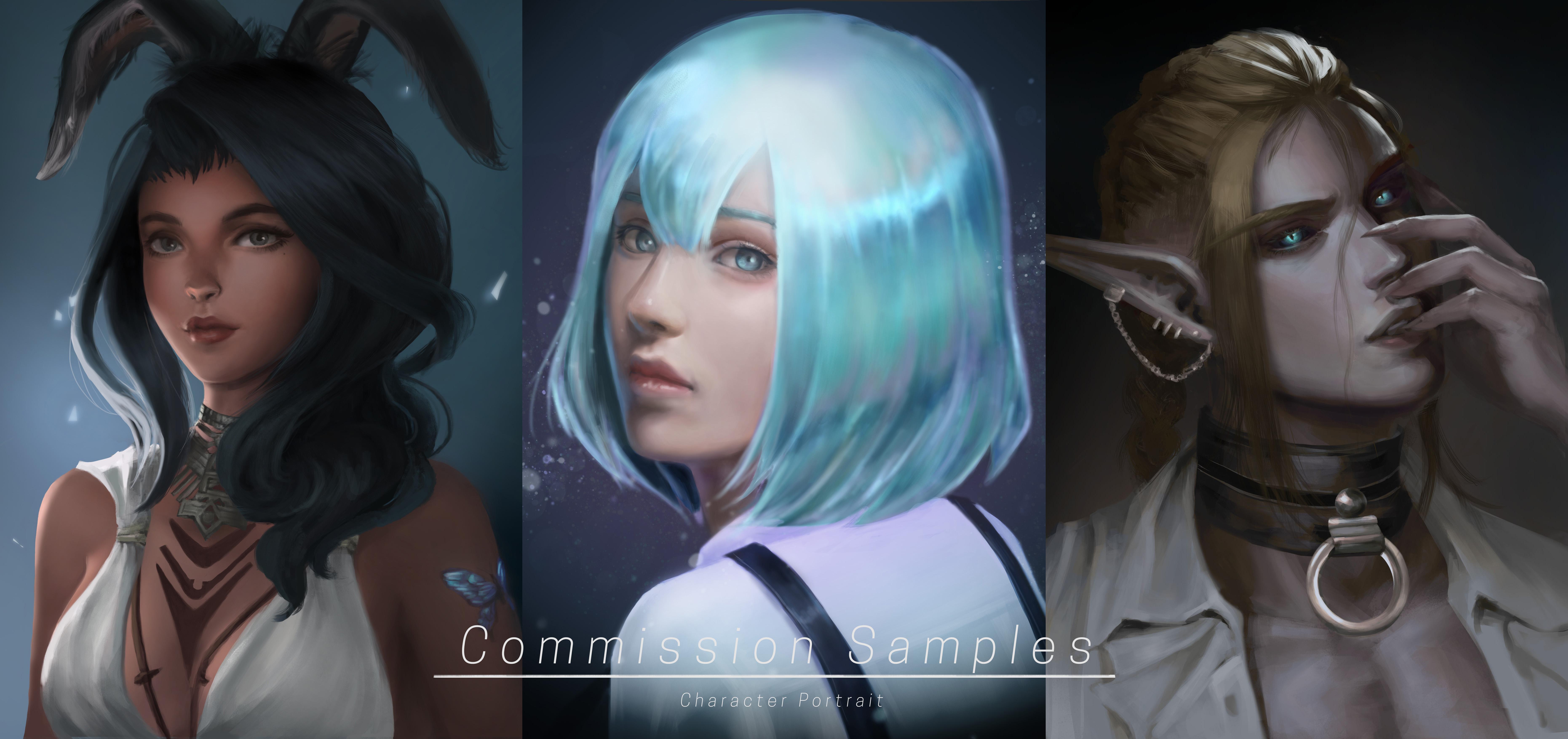 [FOR HIRE] I'm open for digital portrait commissions! You can check out