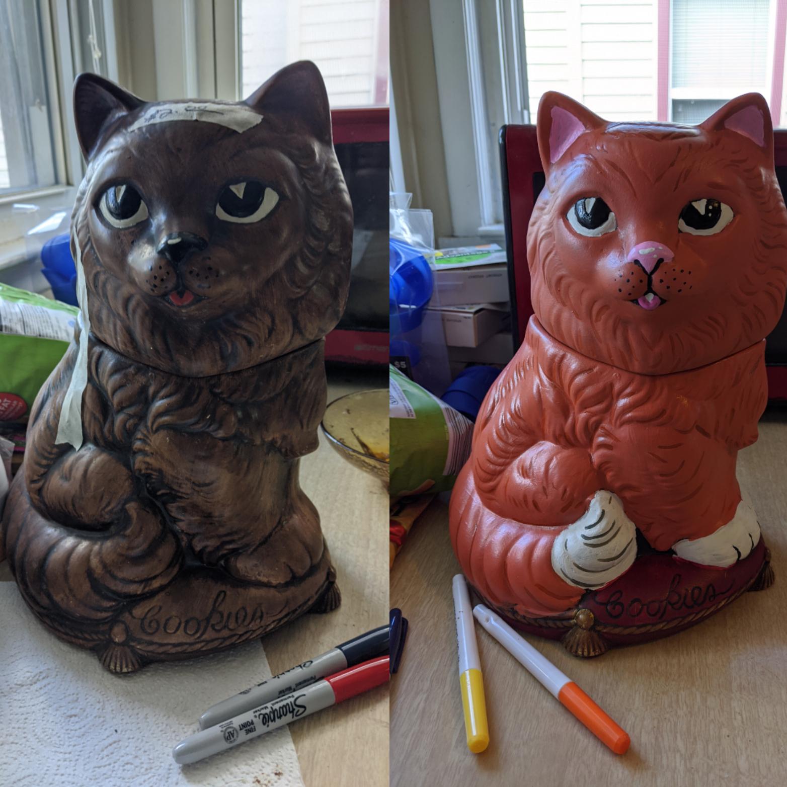 I got an old cookie jar for super cheap from a local resale store. I