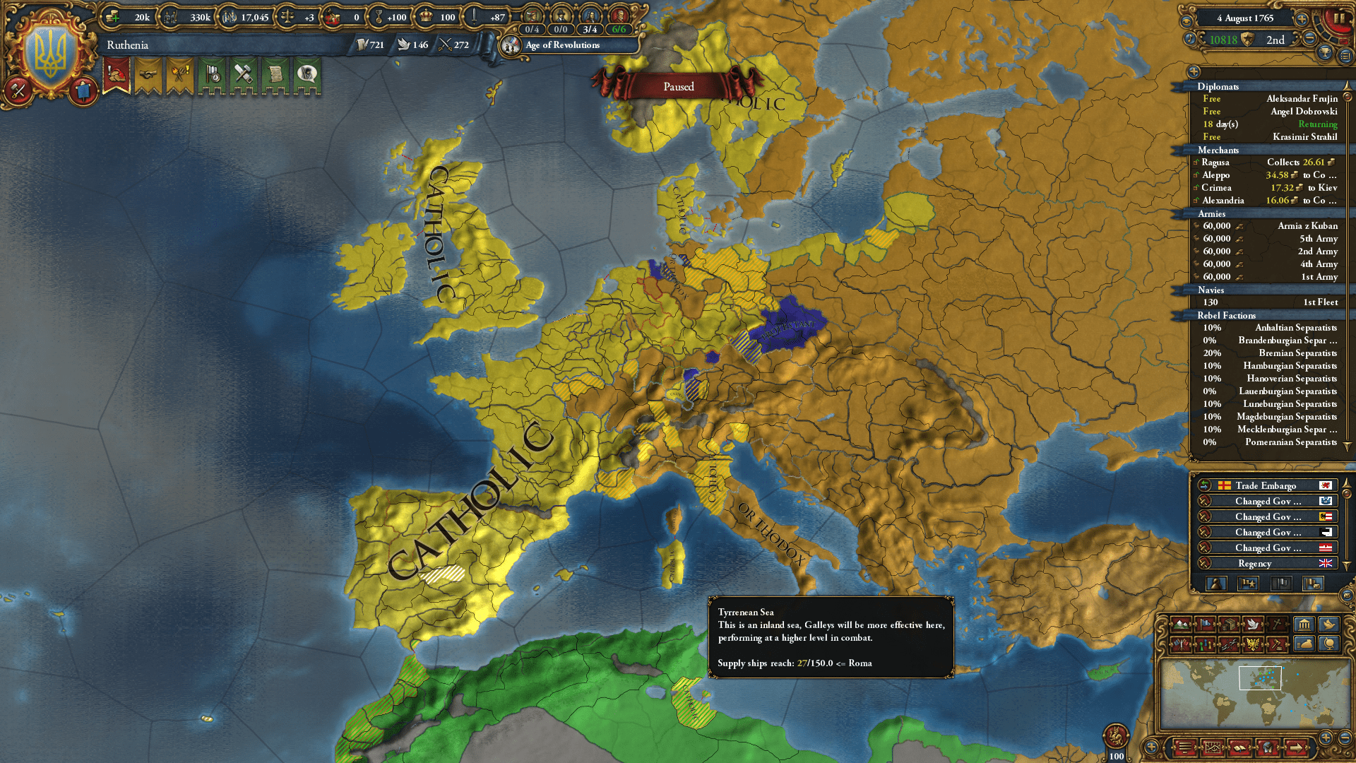 The HRE was just disbanded in my game because every remaining Catholic
