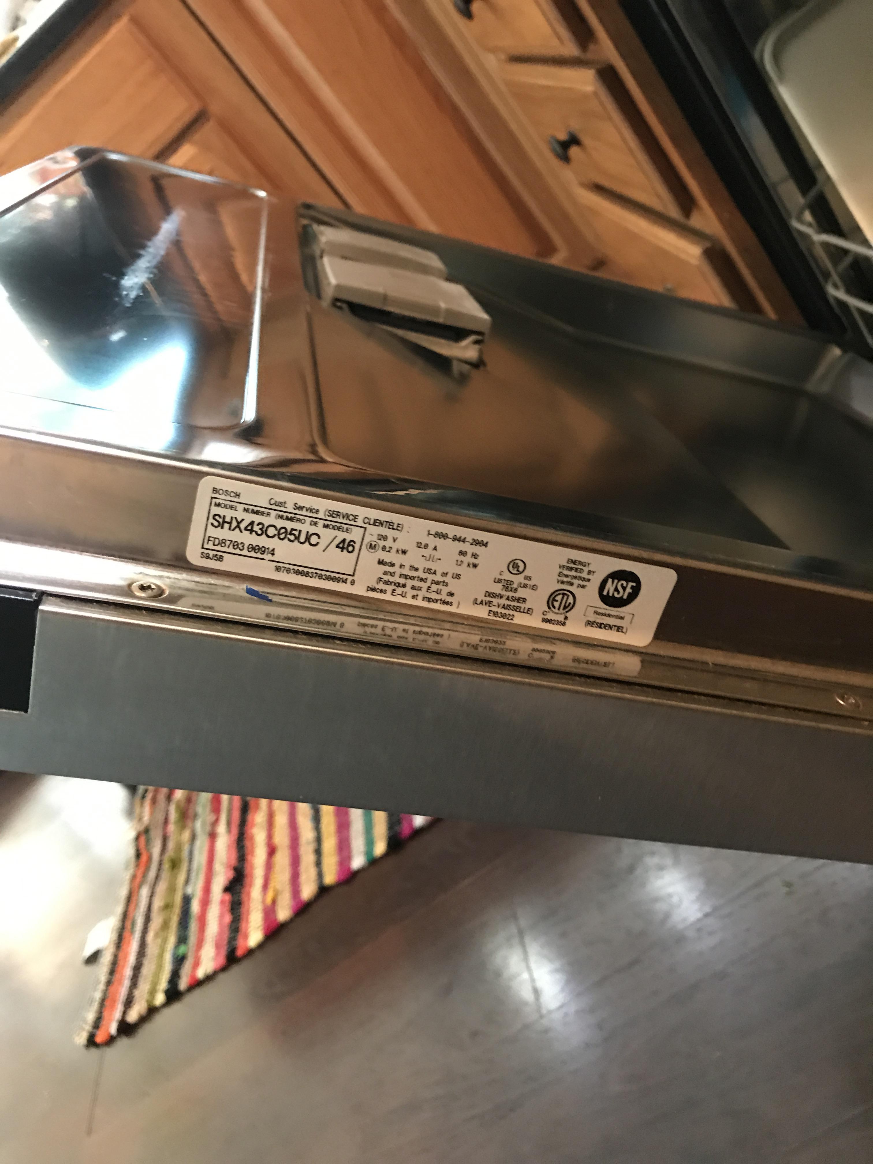 New to me Bosch dishwasher (2002 I think). Control panel gets pretty