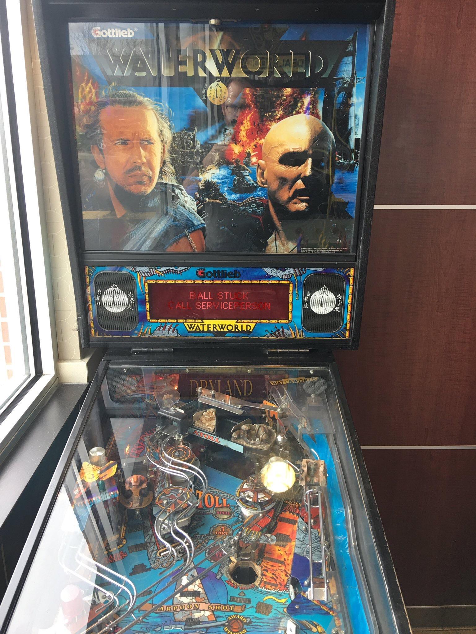 This Waterworld movie themed pinball machine r/mildlyinteresting