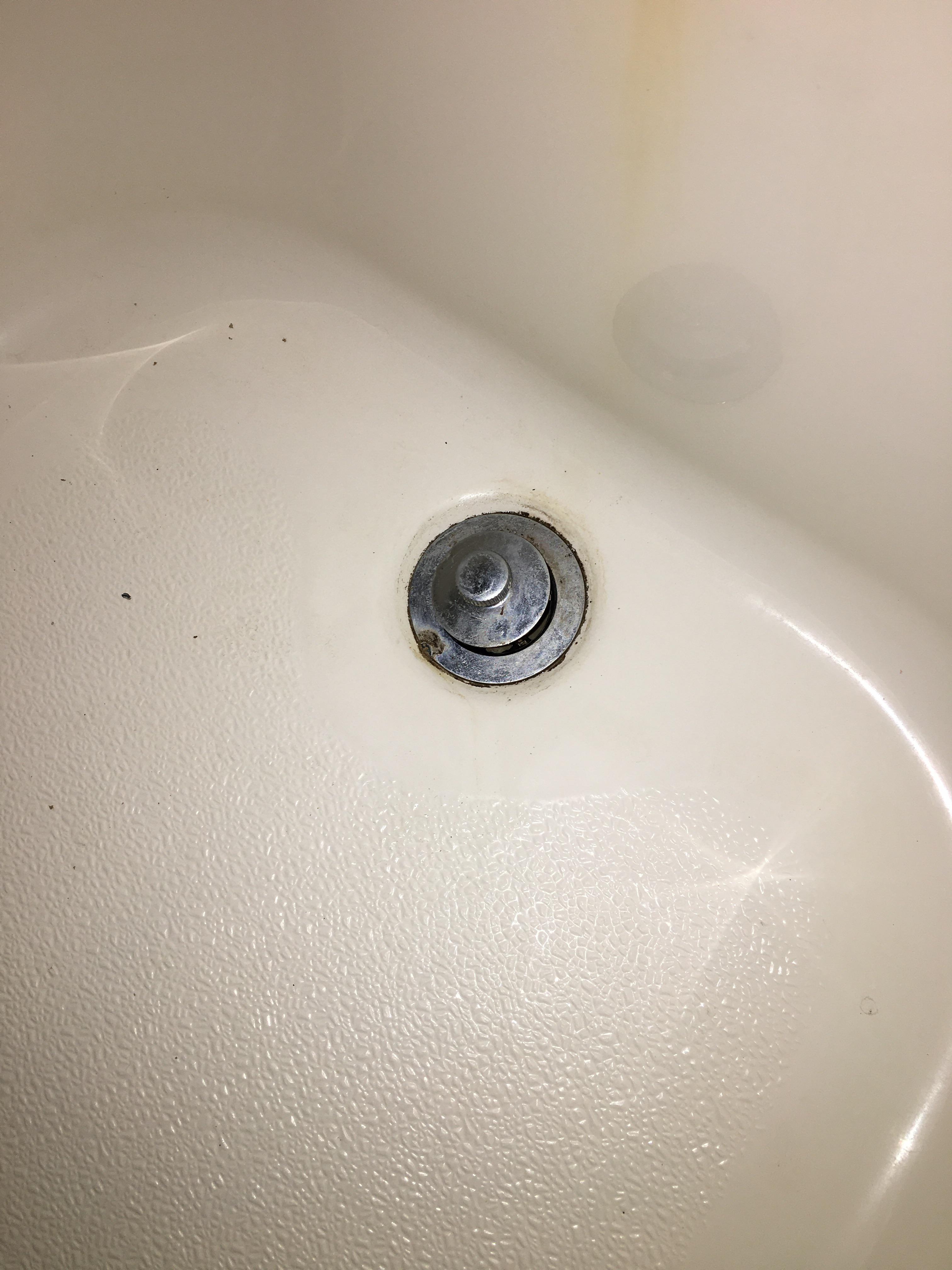 I saw the ceiling had a leak spot. There is a bathroom above the spot