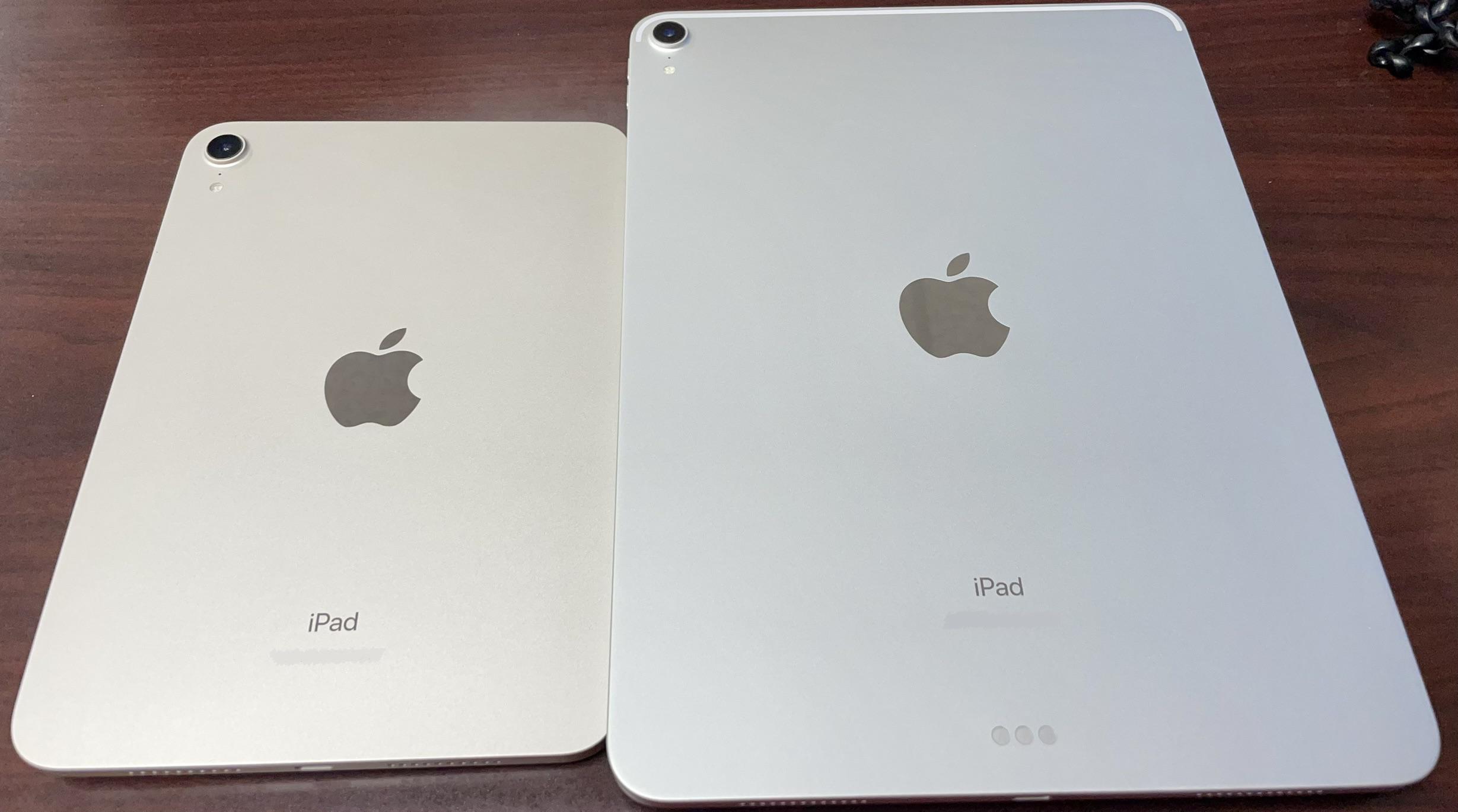 Difference between Silver 2018 iPad Pro and starlight iPad mini. r/ipad