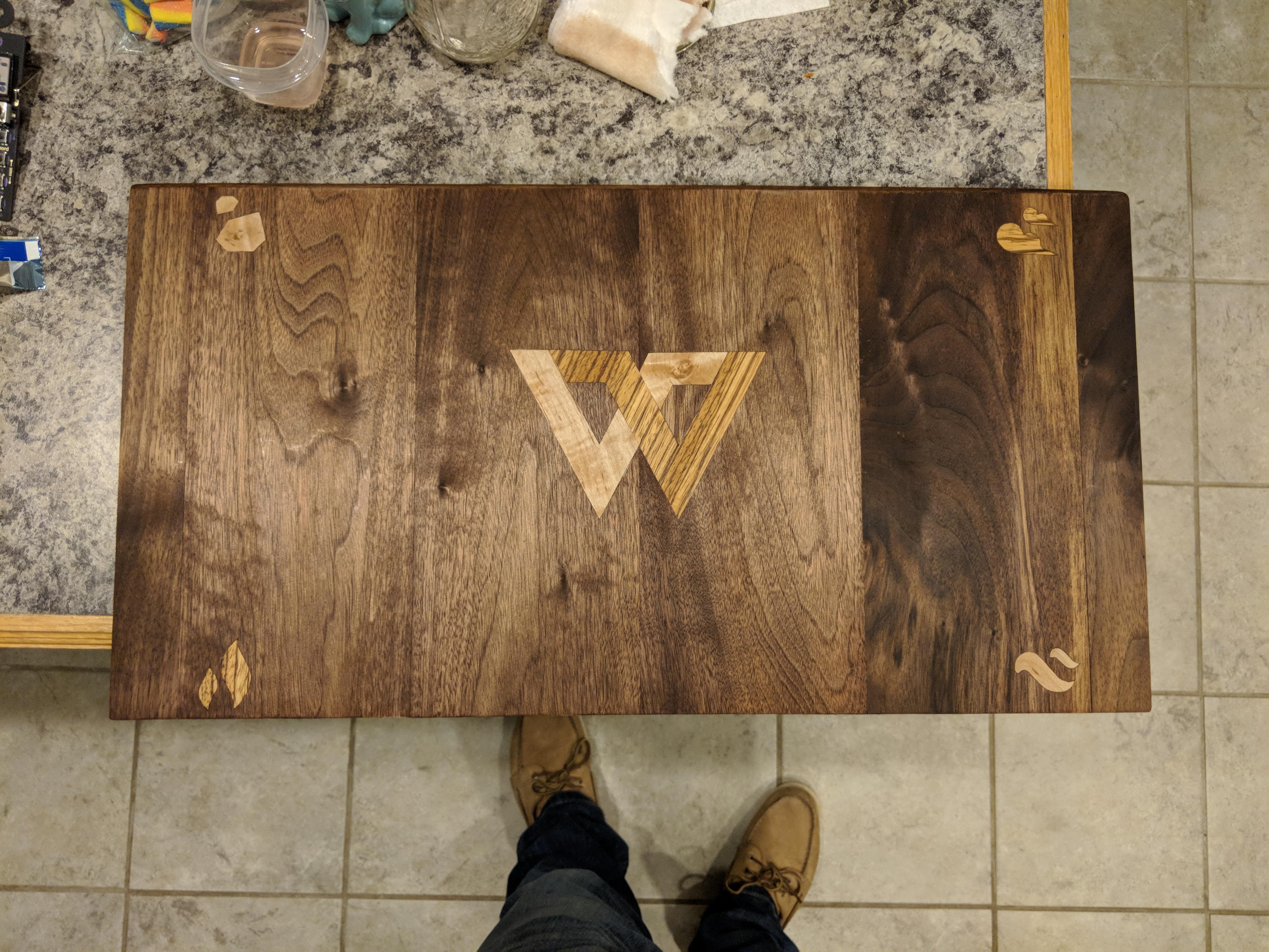 Really proud of this, first time using a scroll saw and trying