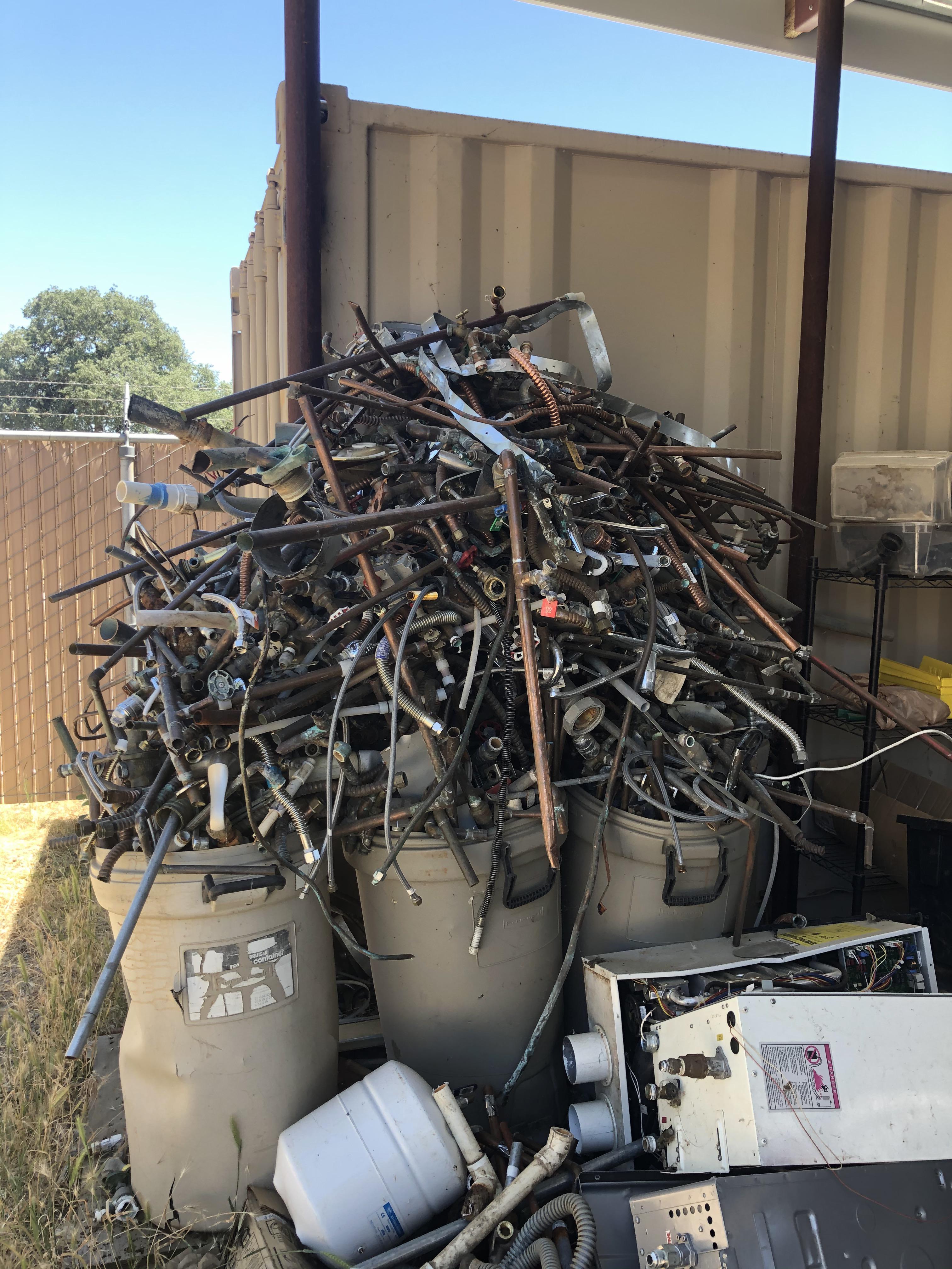 Scrap copper and brass pile at the shop. r/Plumbing