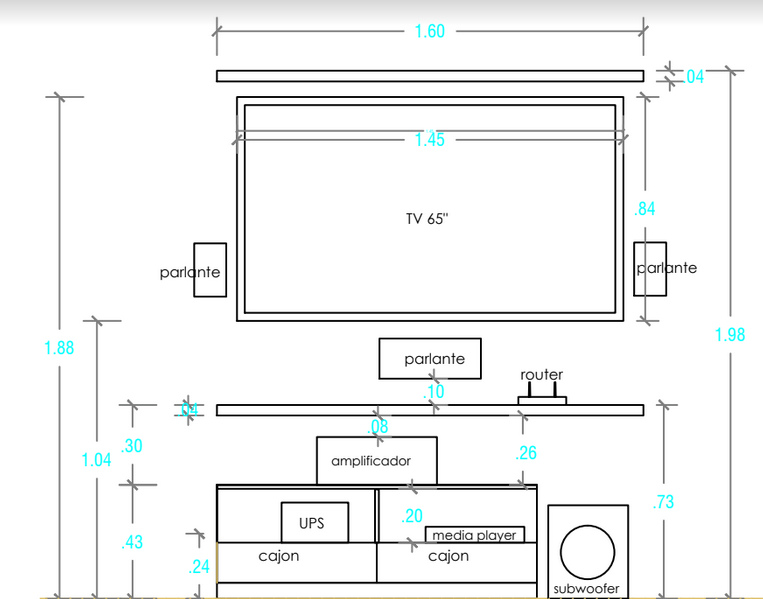 Will I have problems if I install my TV above the 1/3 viewing