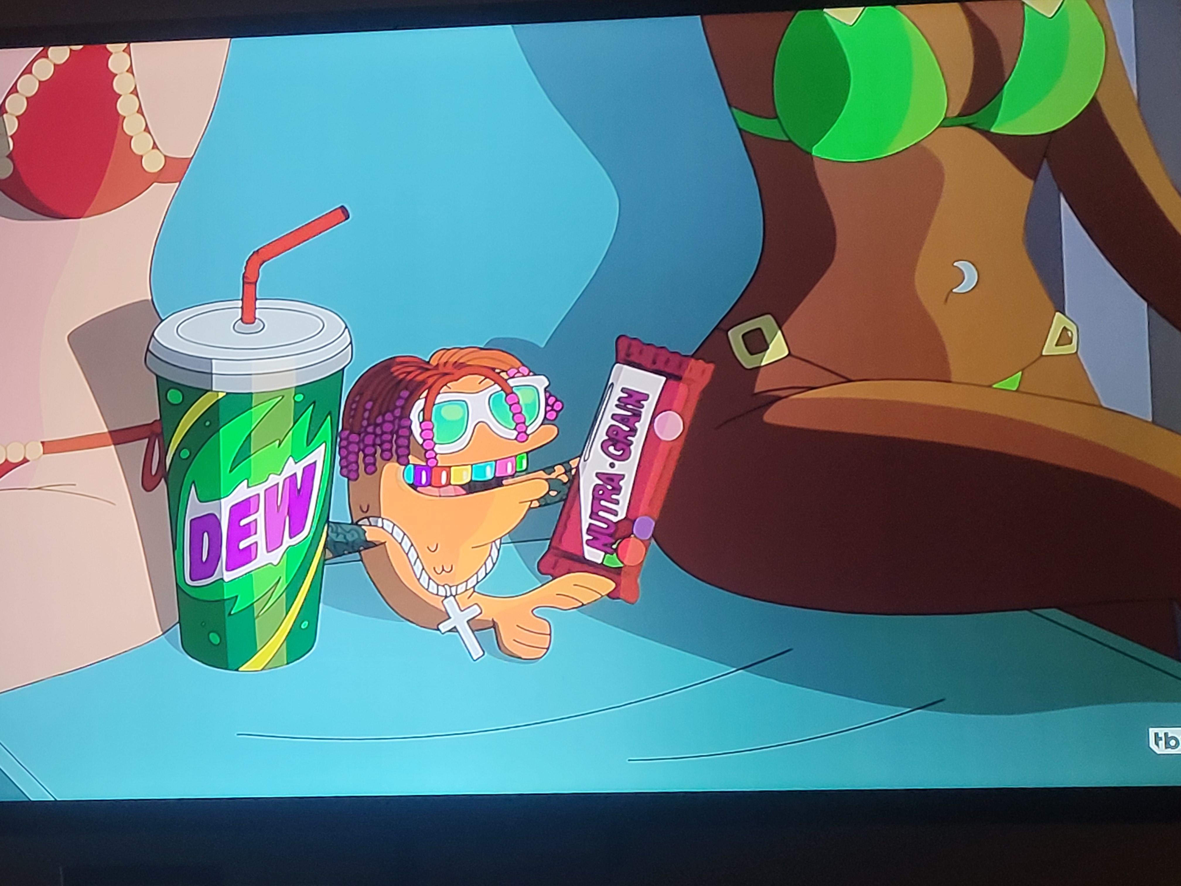 Nutrigrain Bar and a Mountain Dew r/americandad