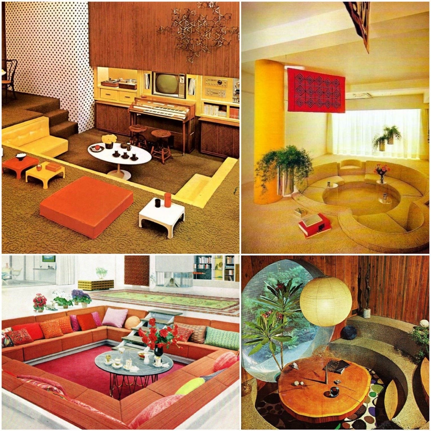 These were called conversation pits in the 70's, and i gotta admit they