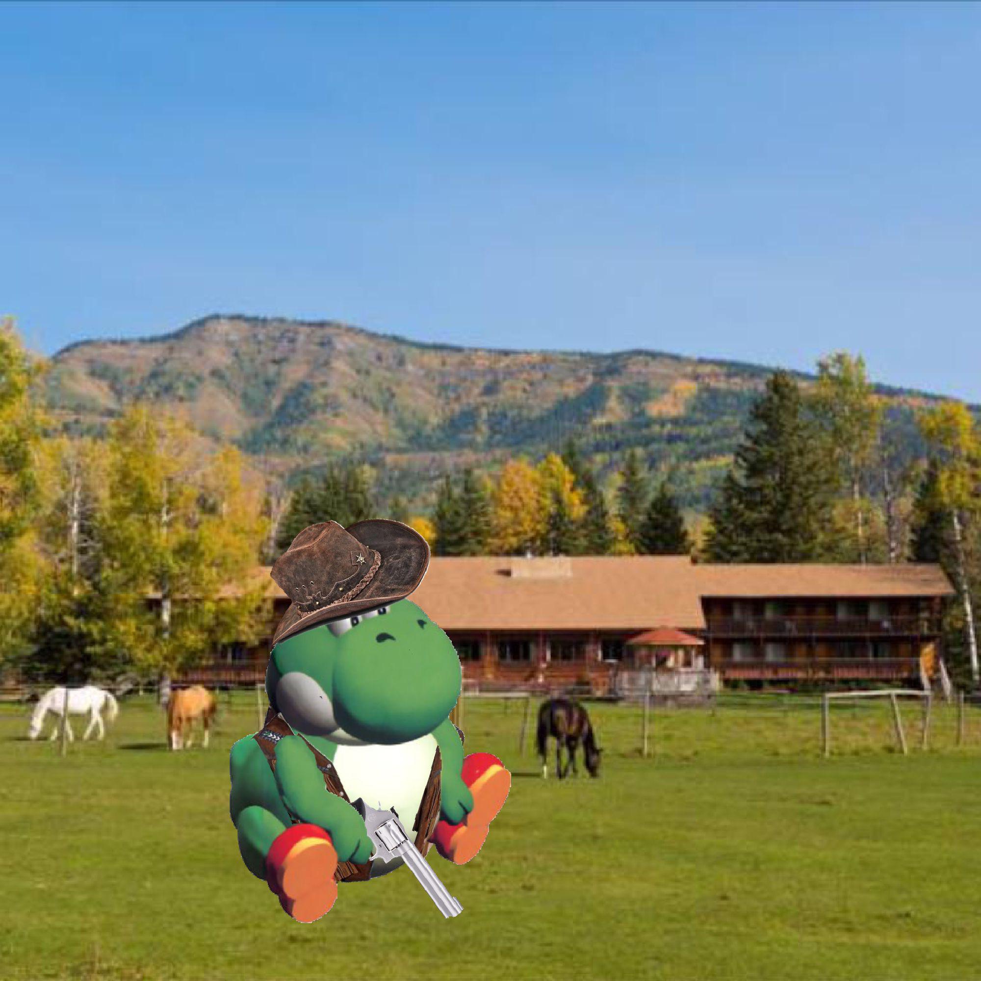 Daily Yoshi 23 Cowboy Yoshi r/TheChurchOfBigYoshi