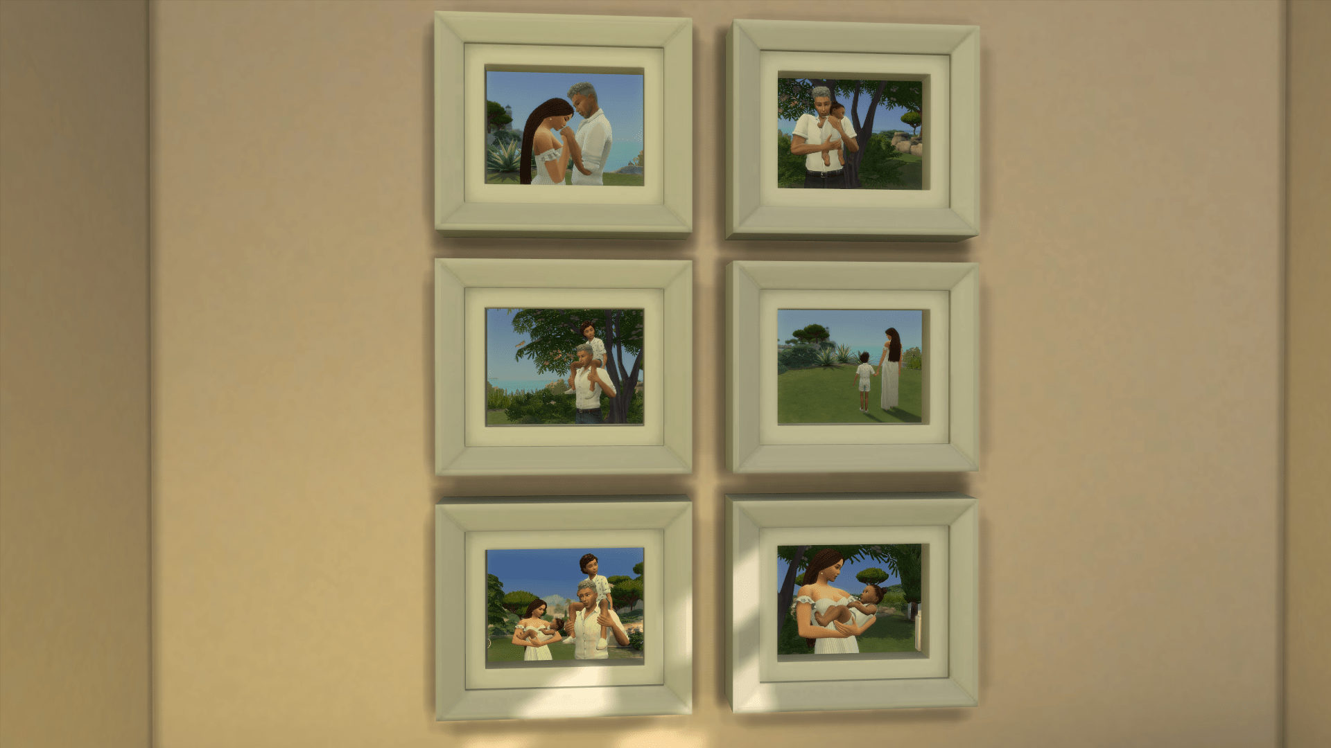 putting the new family photo frames from Growing Together in every room