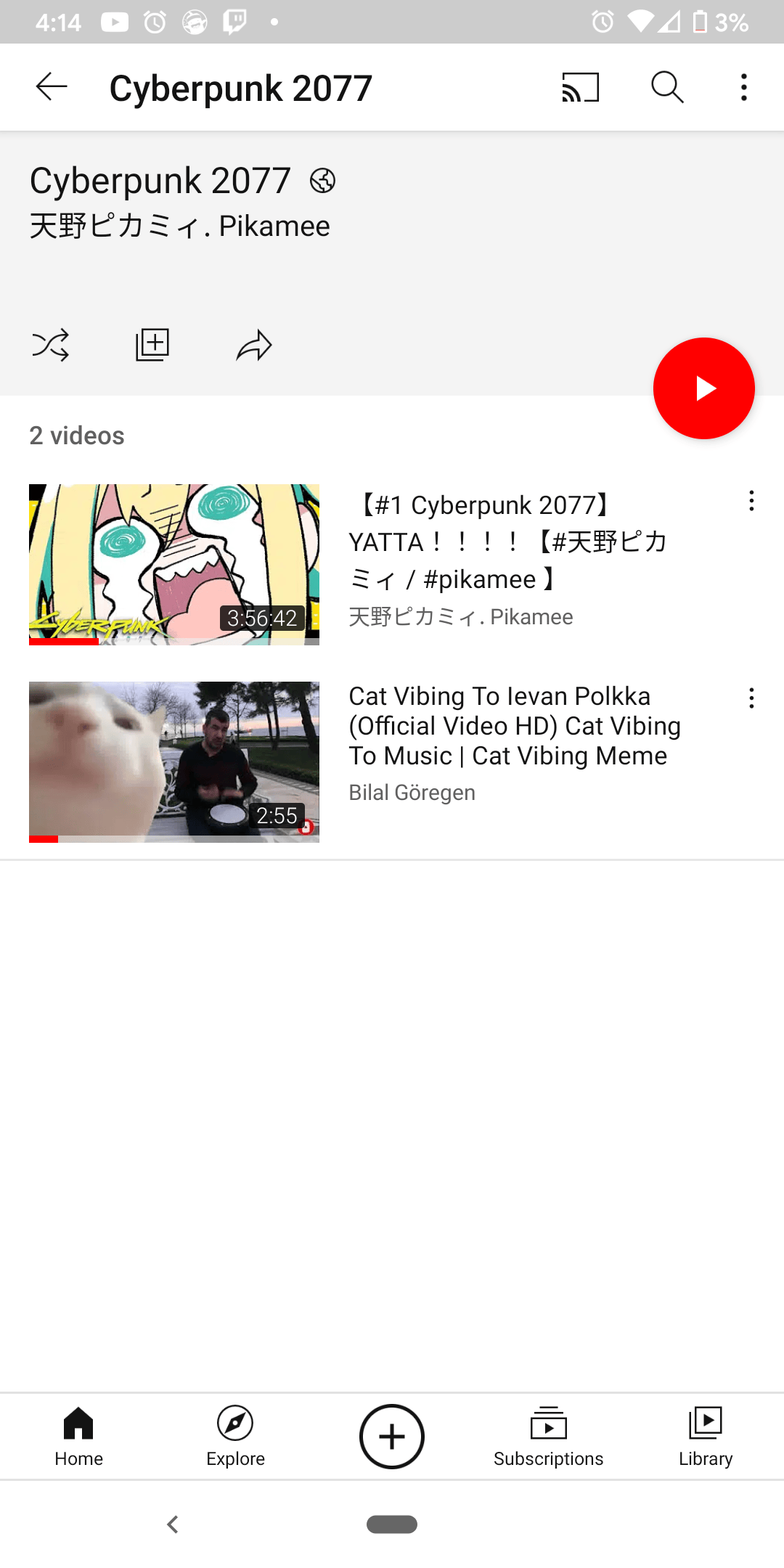 Pikamee accidentally put the Cat Vibing on her Cyberpunk