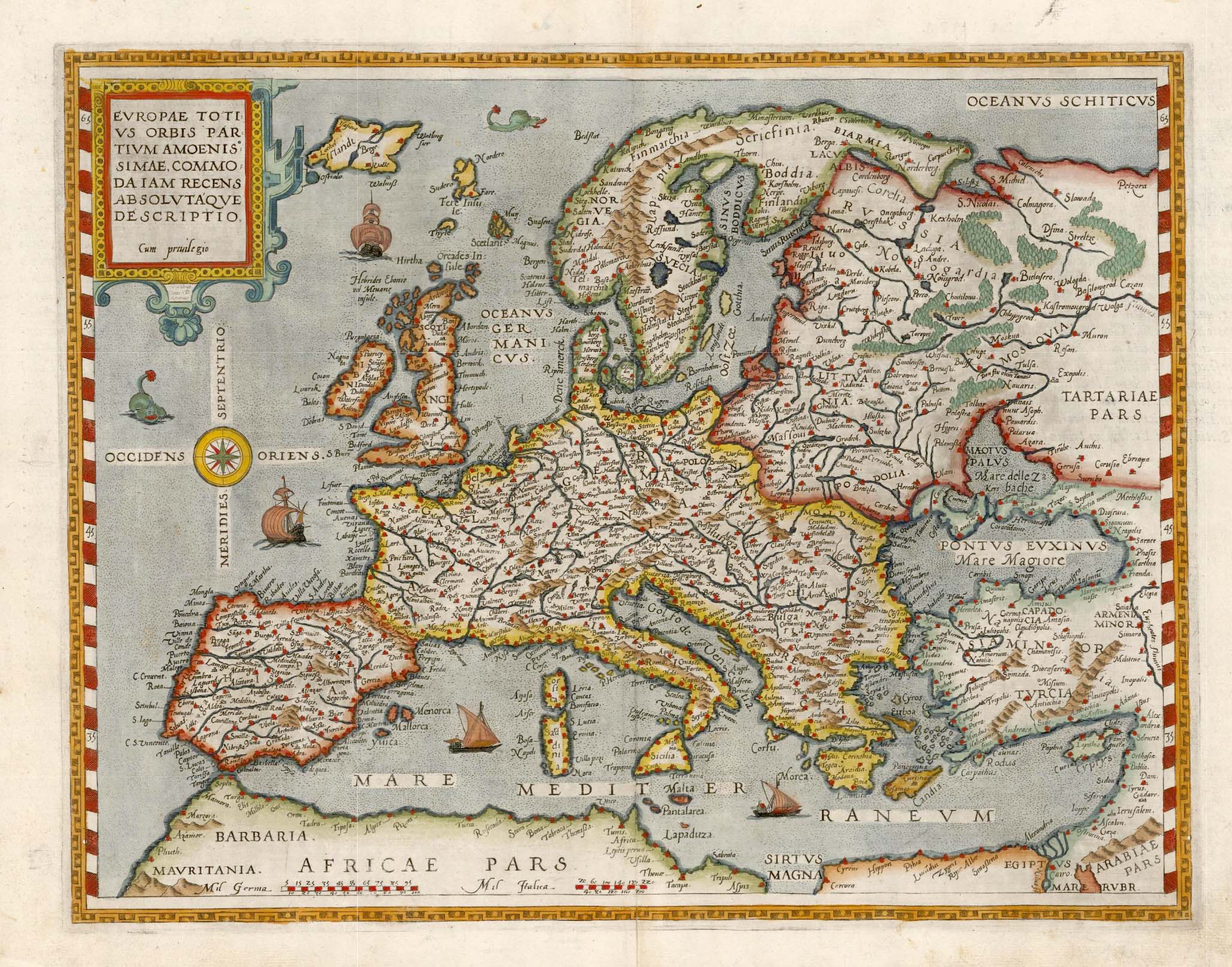 Europe 1578 (Speculum orbis terrarum / Gérard de Jode) r/MapPorn