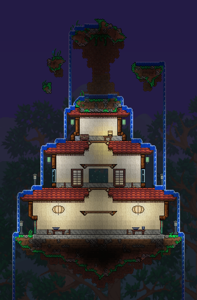 Inspiration strikes again! Dynasty build r/Terraria