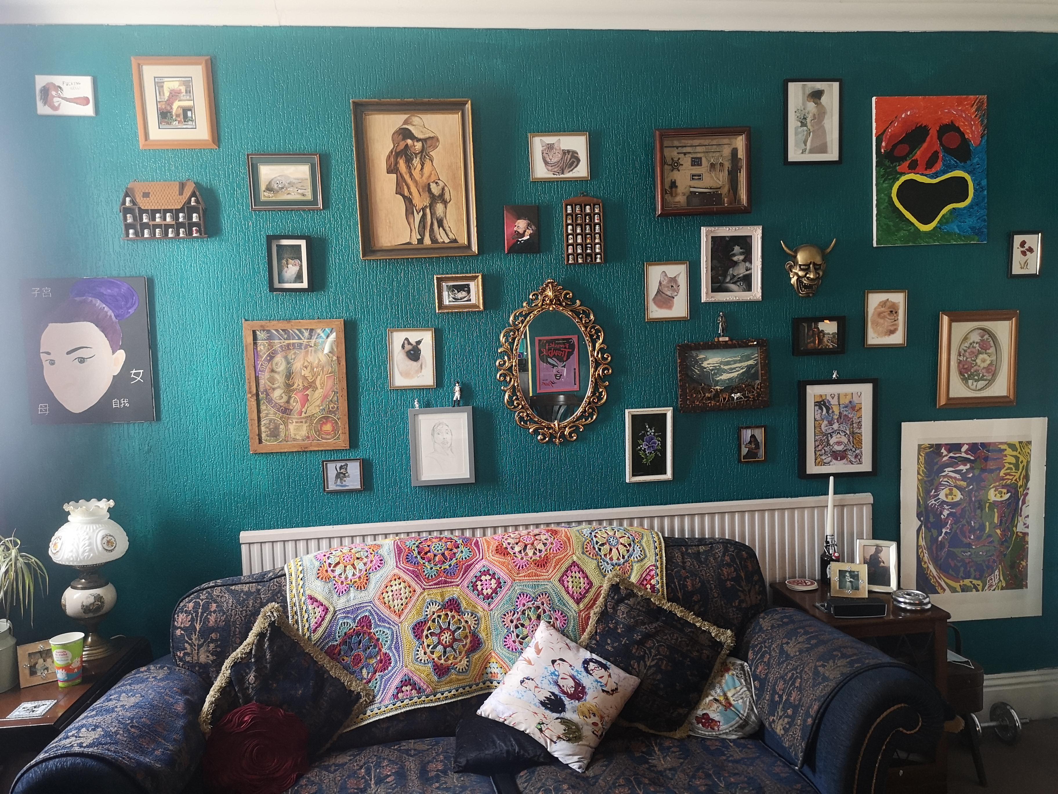 Our very busy wall is finished. r/Decor
