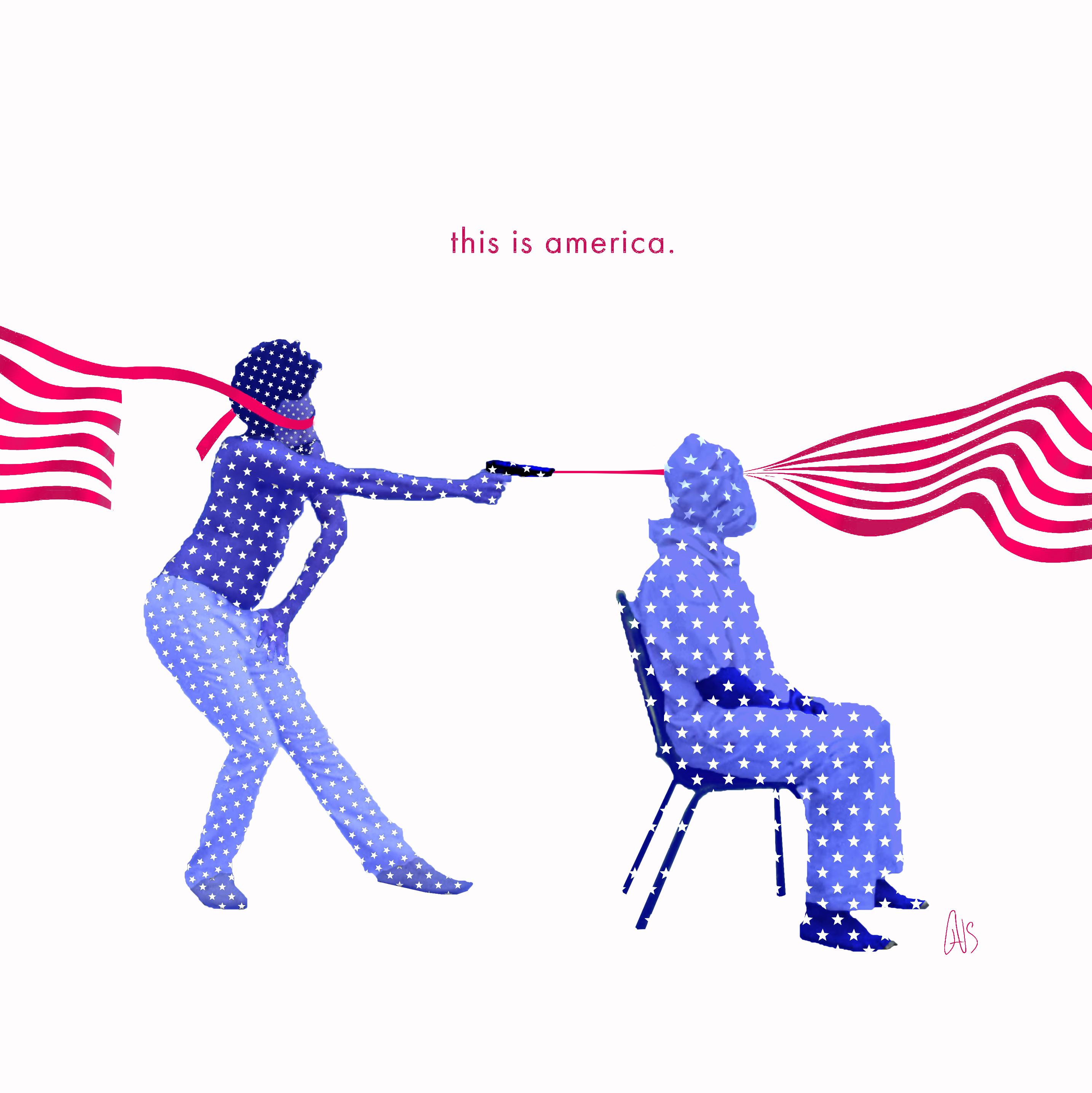 Childish Gambino This is America CoverArt (STARRYWHITE variant of u