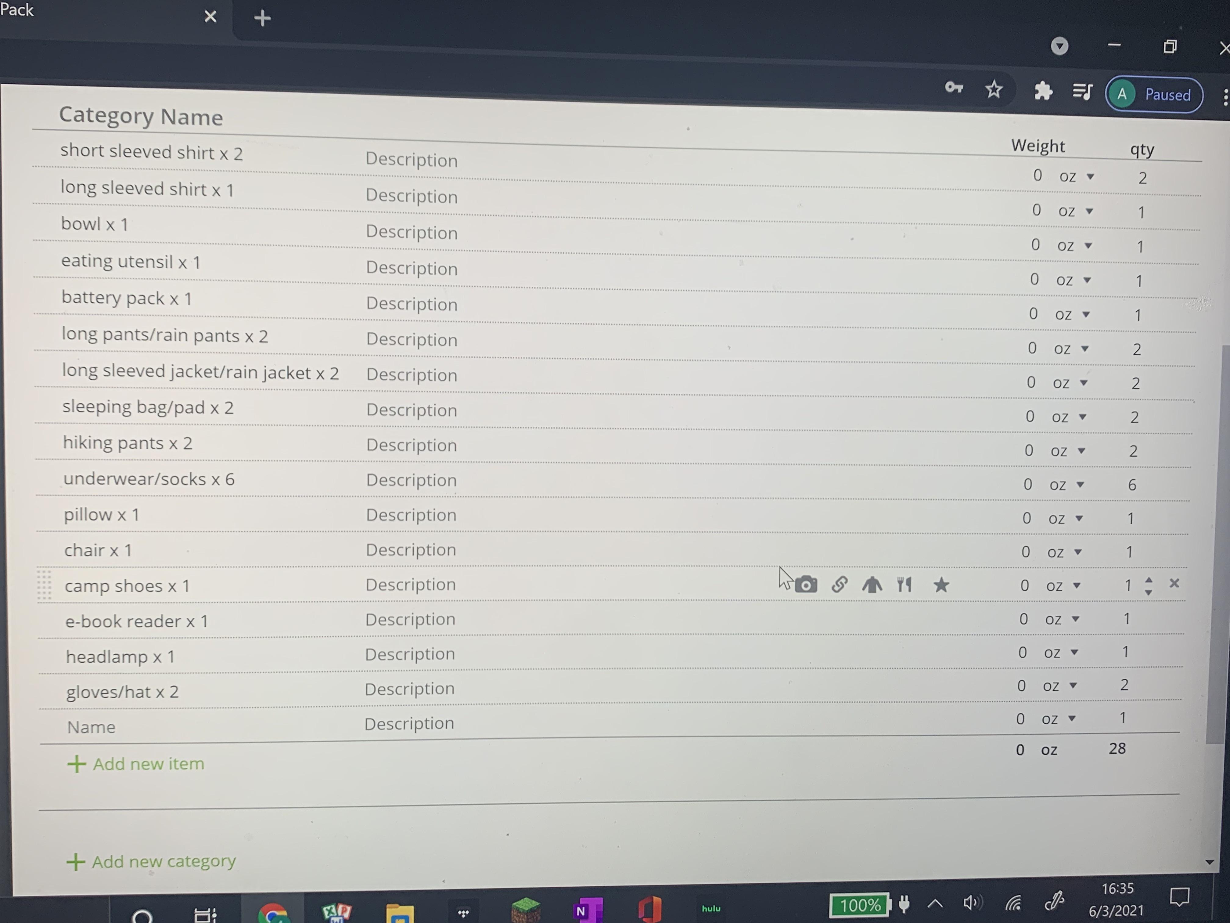 This will be my first time at Philmont. My pack weighs at base weight 2025 pounds bare