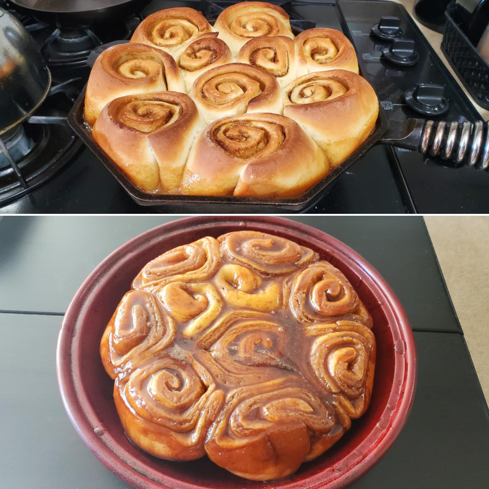 Baked some of Joshua Weissman's sticky buns today! Breadit