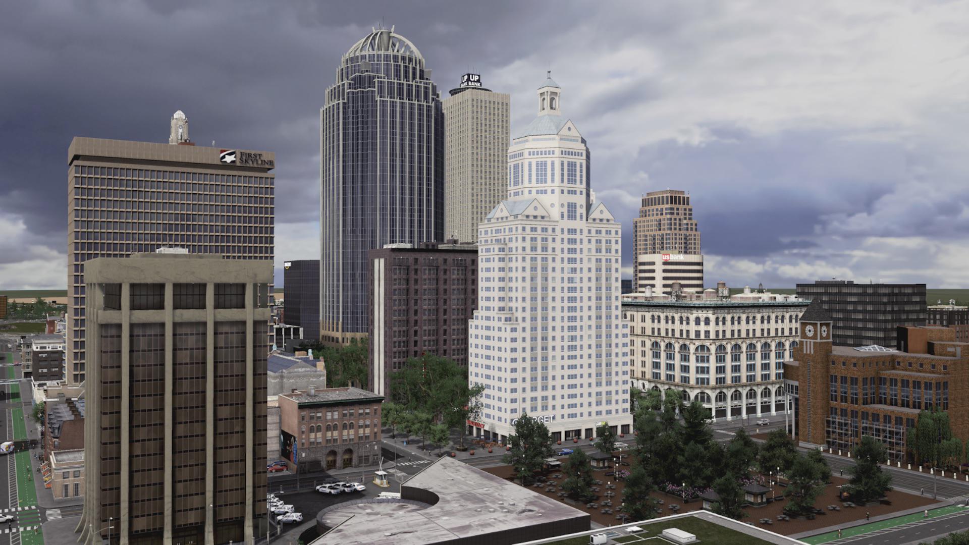 Downtown St. Denis, Minnesota r/CitiesSkylines