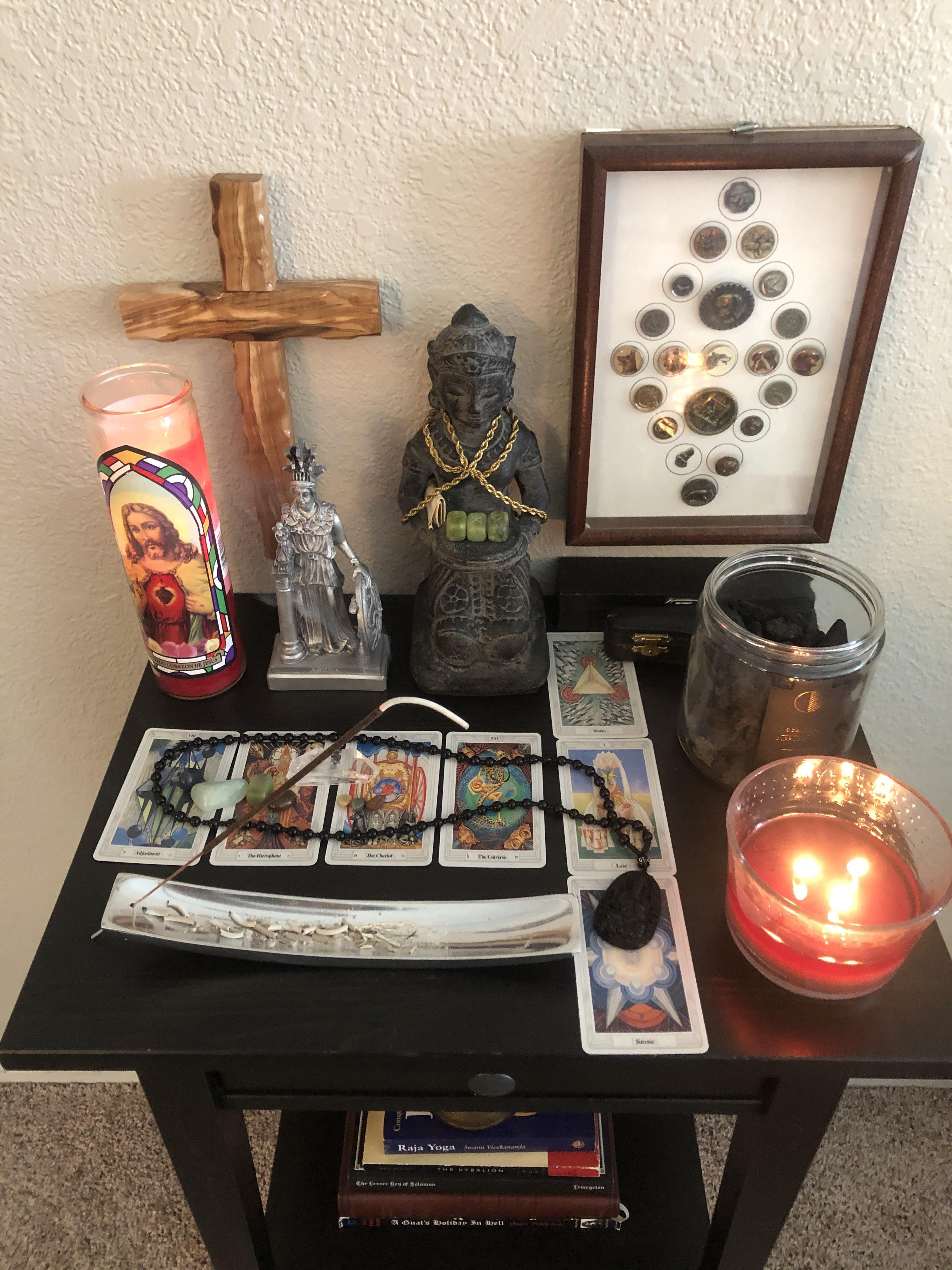 Thought I’d share here as my altar is relatively quite Christian. r