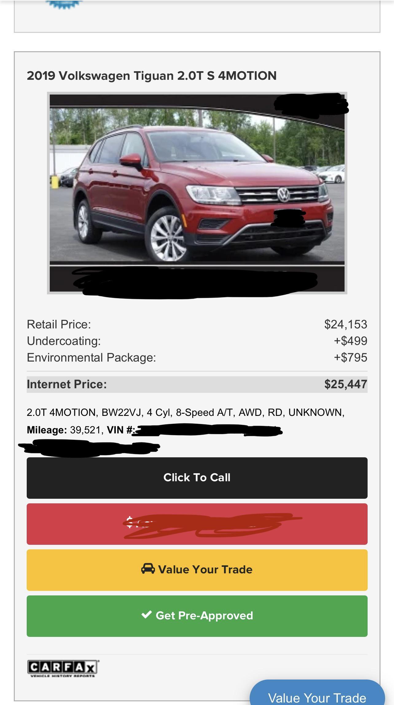 2019 VW Tiguan, 2.0T 4Motion r/Volkswagen