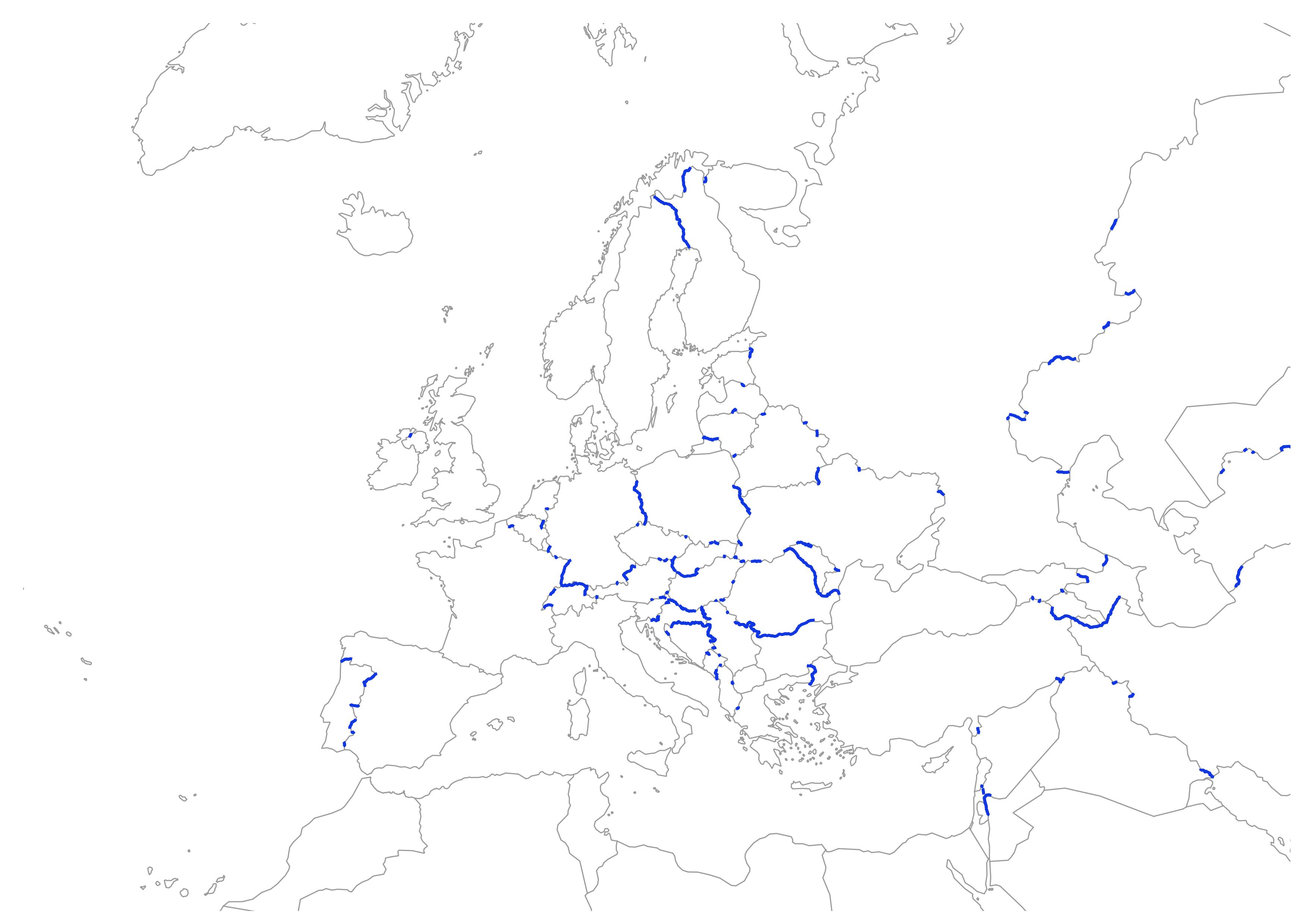 5 Handy Full Large HD Blank Map of Europe