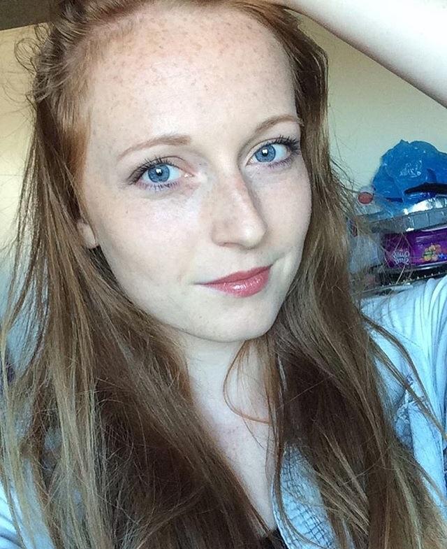 Red hair, blue eyes. The rarest combination in the world ☺️💙 r