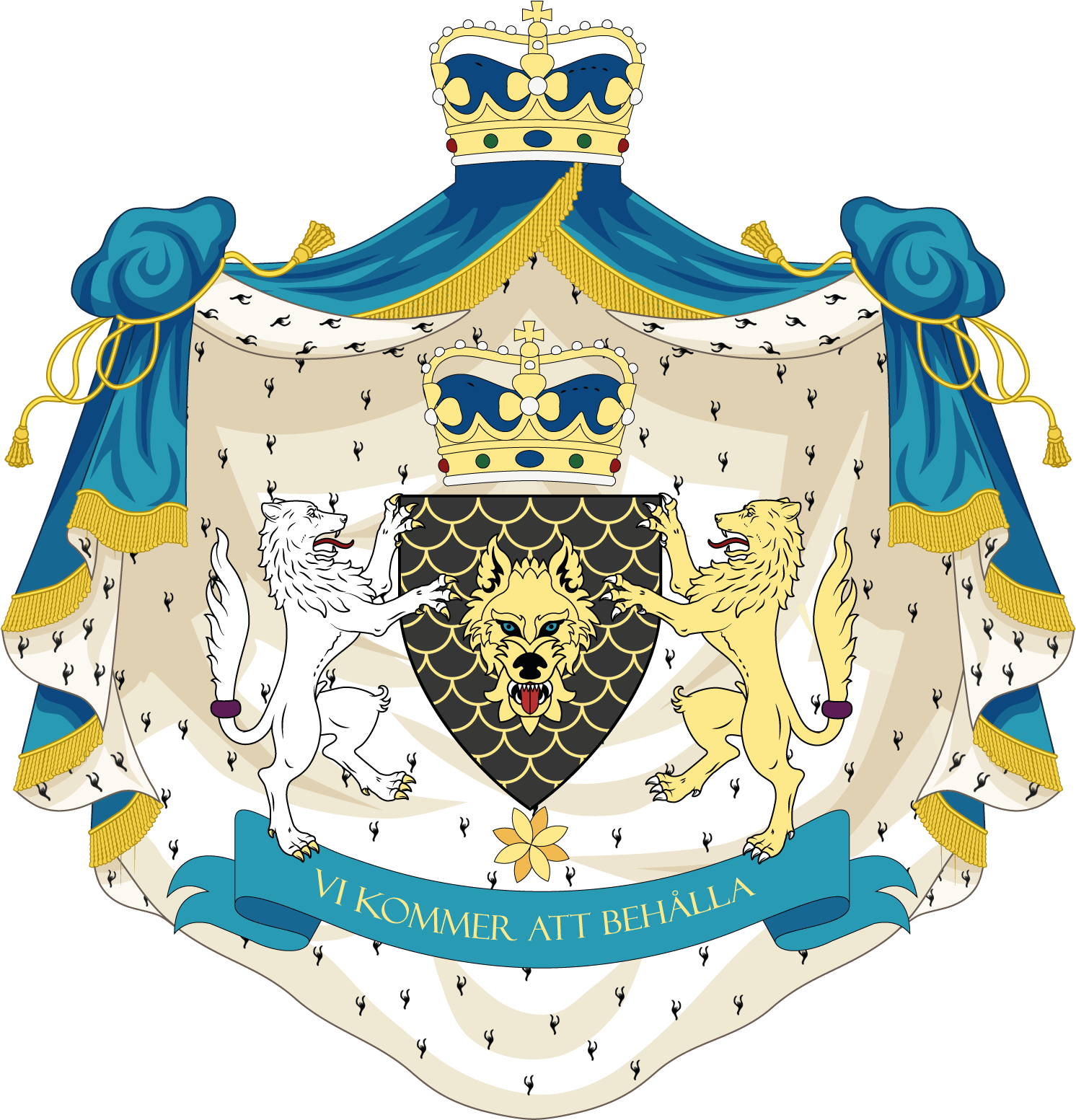 Royal Coat of Arms of the Northern Kingdom of Helvianir r/heraldry