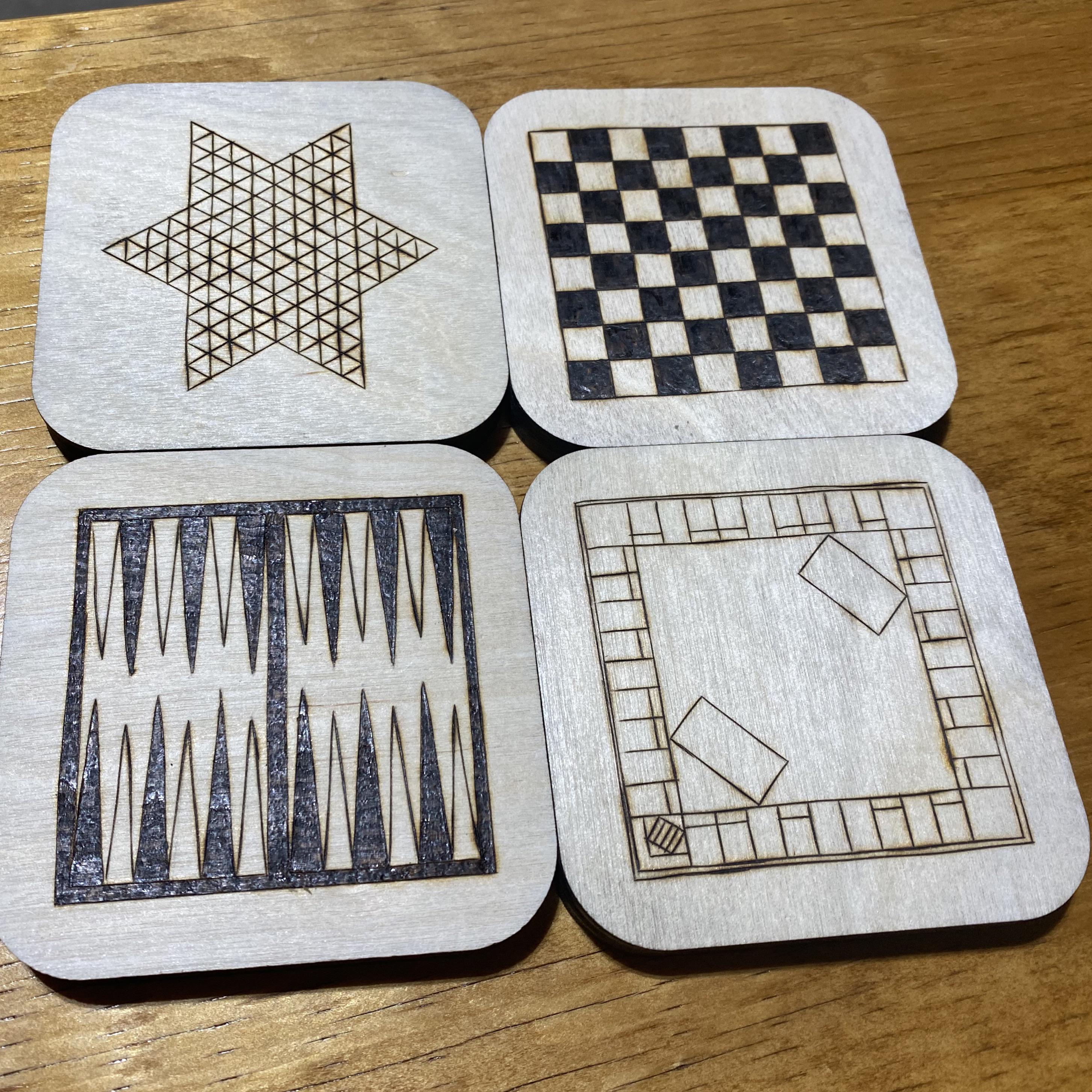 My Classic Board Game coasters I’m selling for craft fair markets! WIP