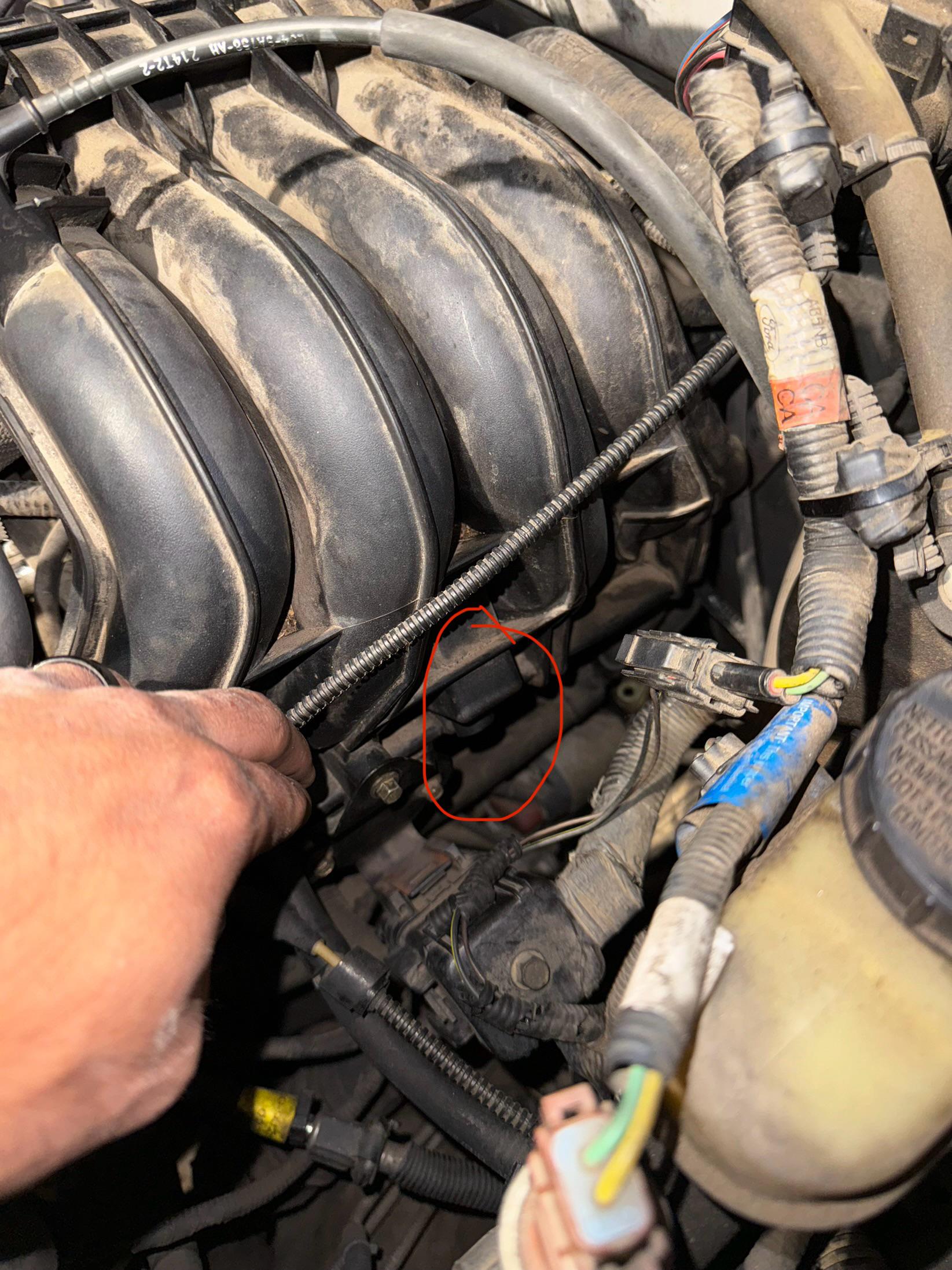 2003 2.3 Ranger intake manifold sucking air from this area anybody know