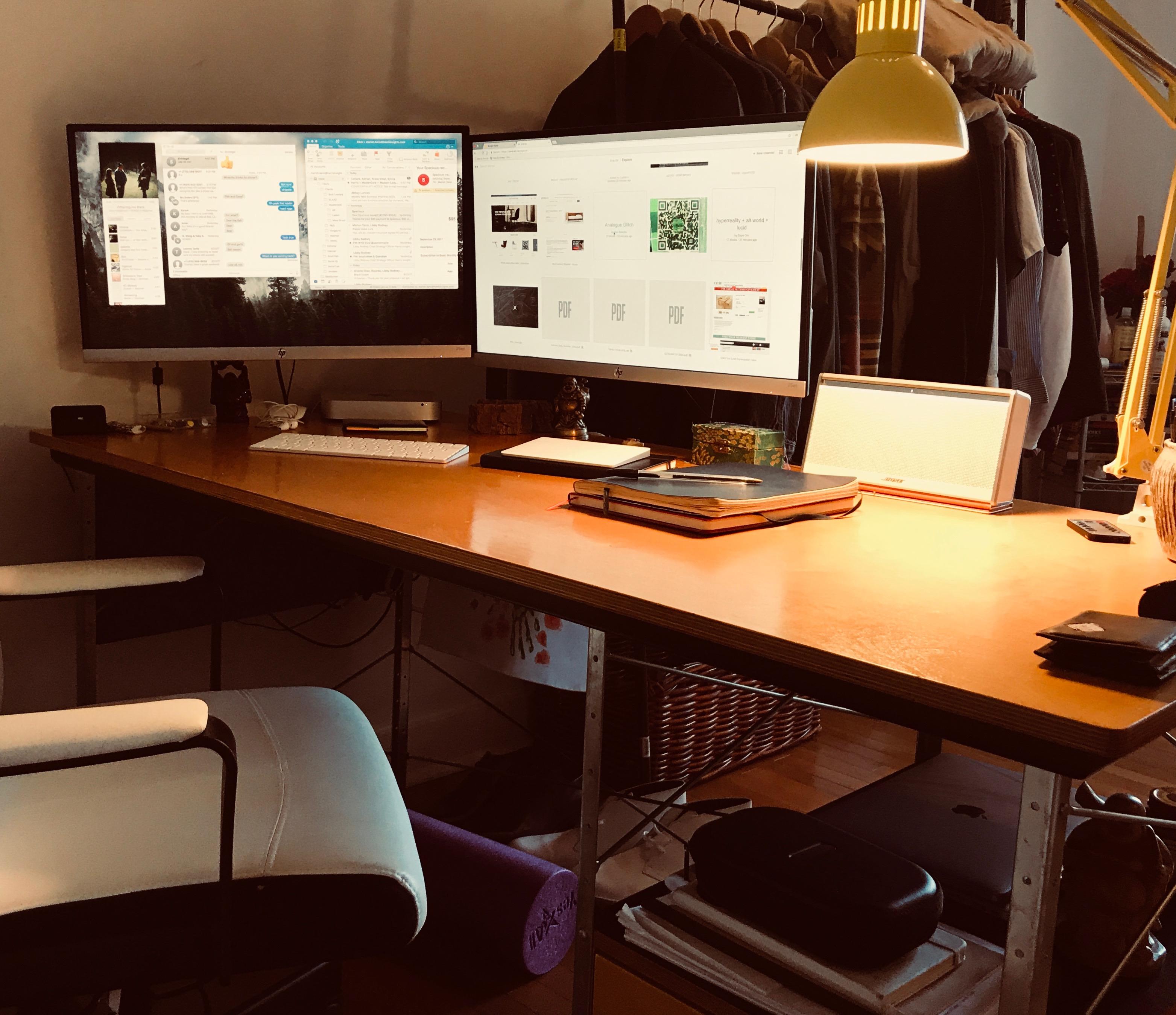 Picked up a 1,600 Herman Miller desk for 80 on Craigslist ) r