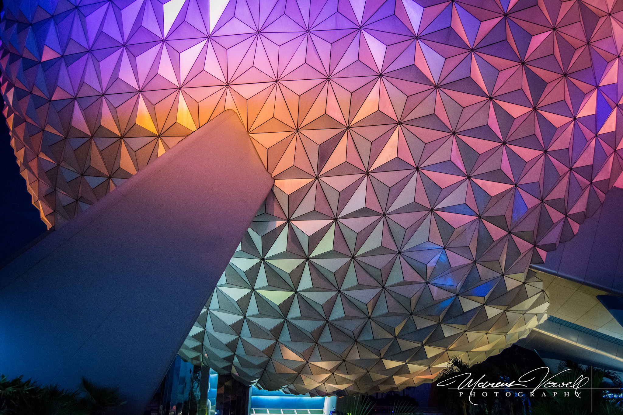 SpaceShip Earth at night is always r/WaltDisneyWorld