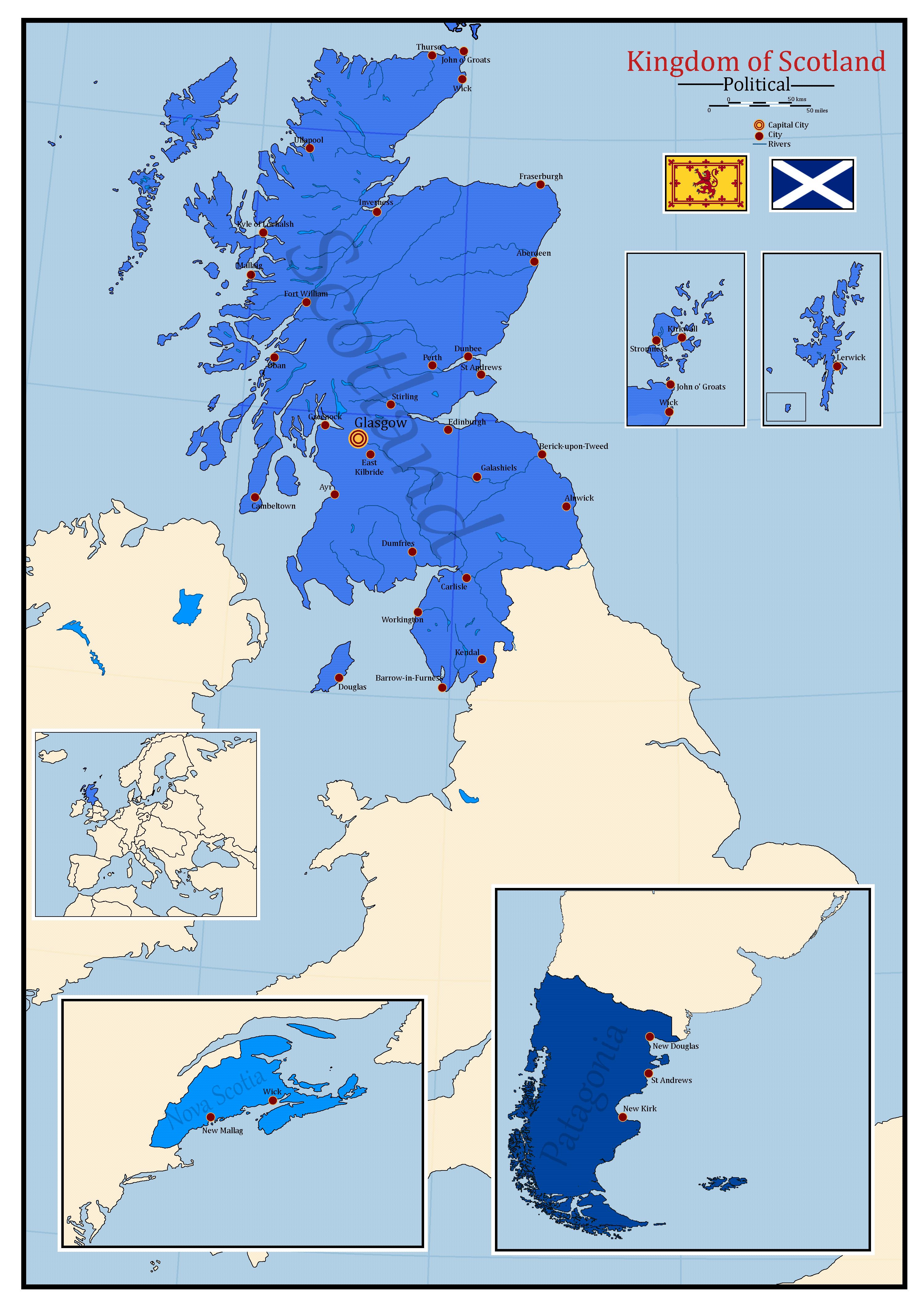 The Kingdom of Scotland r/imaginarymaps