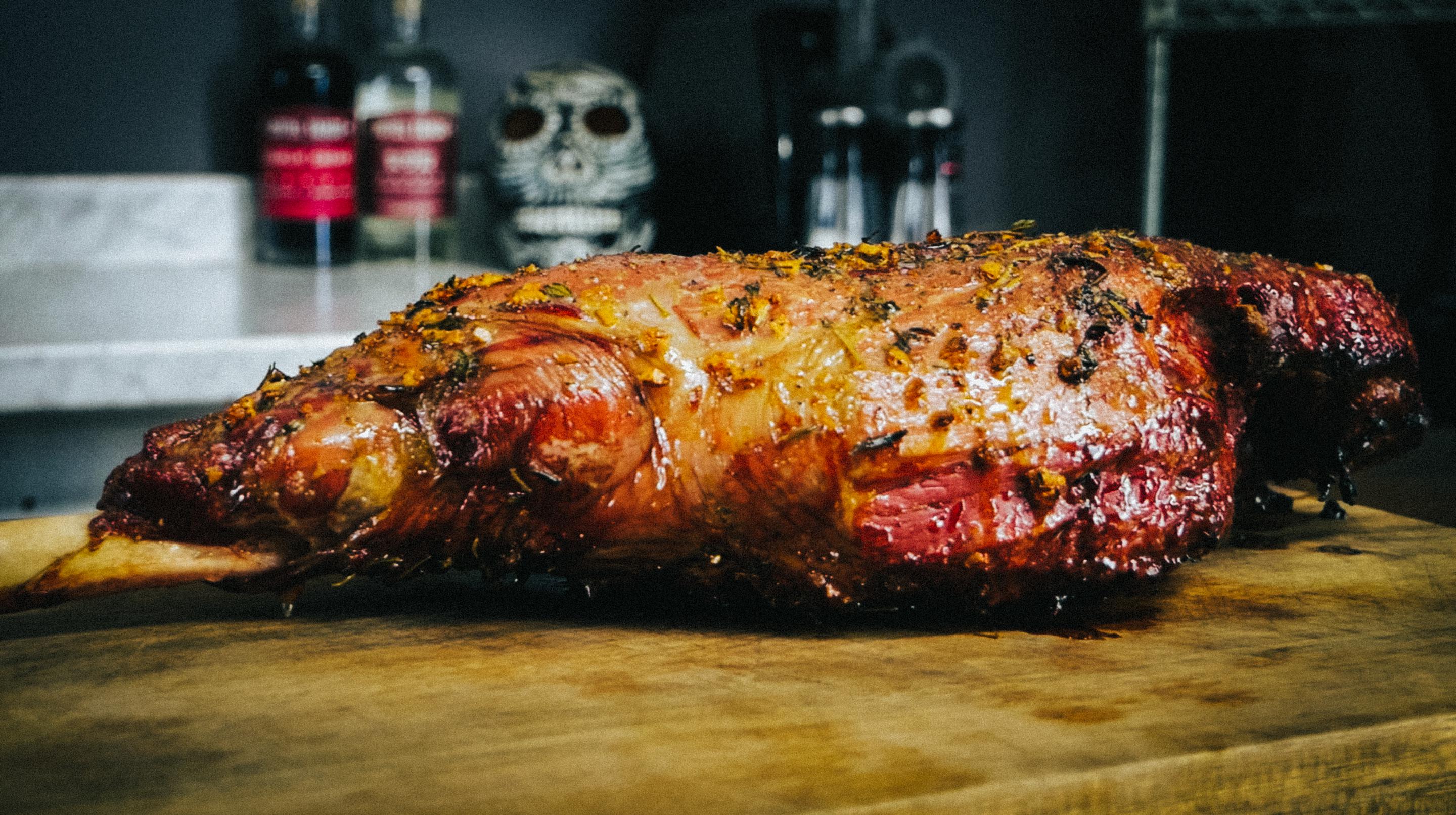 Smoked Leg of Lamb r/Barbecue