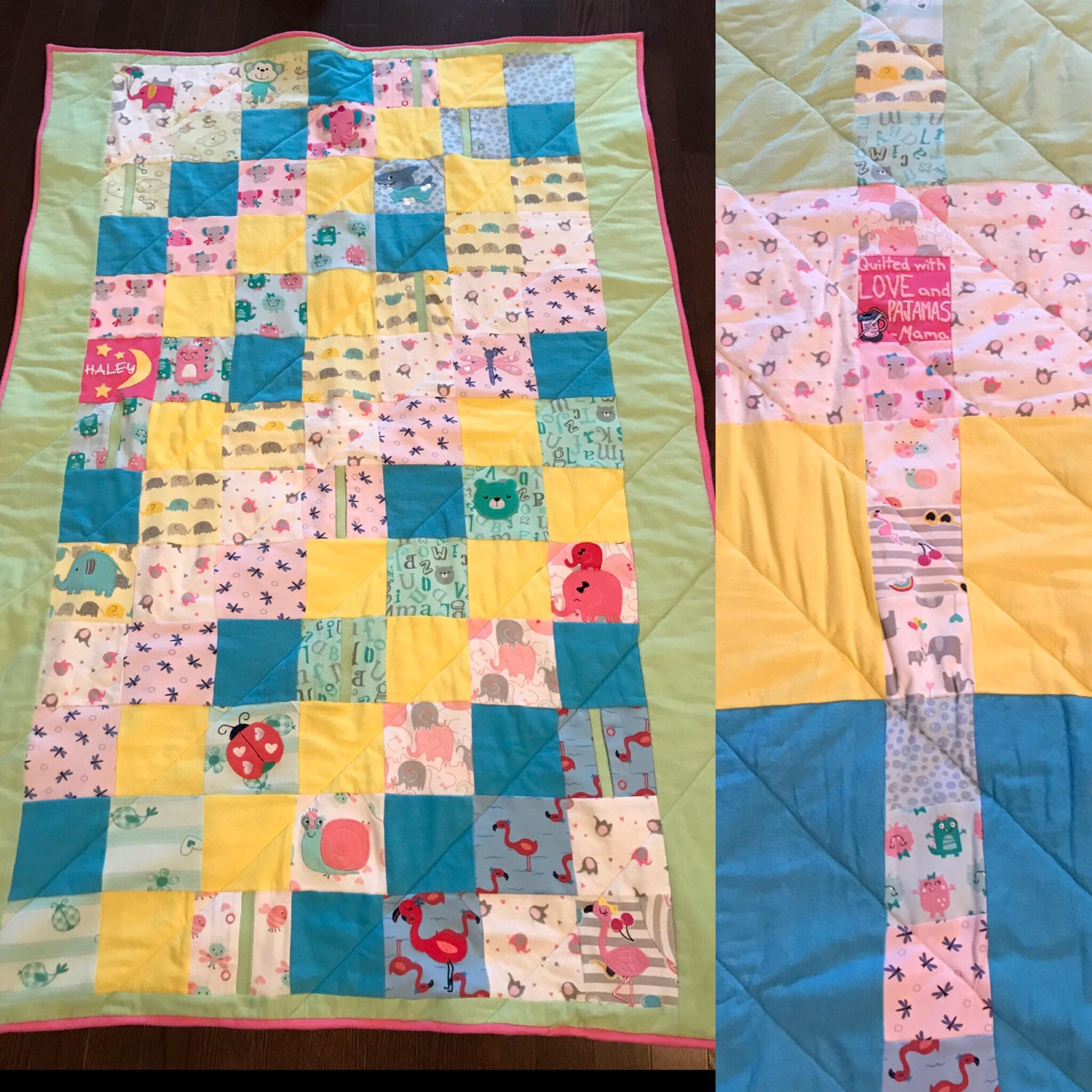 My first quilt! Finished it this past November for my daughter. Binding