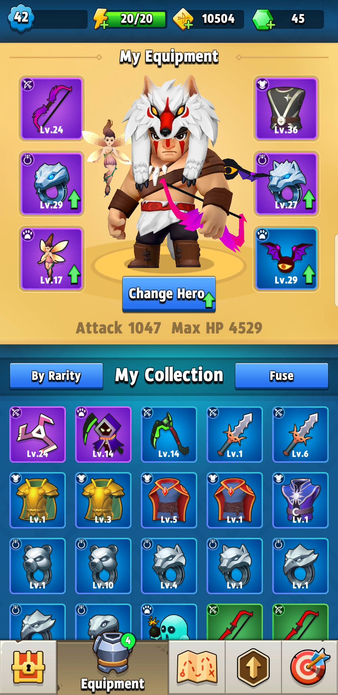 Which oets should I use (chapter 8). I love laser bat but my scythe