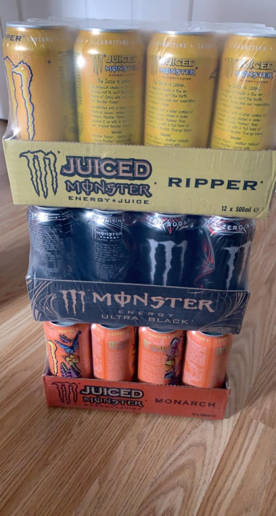 I buy energy drinks so I can work. I work to buy energy drinks r