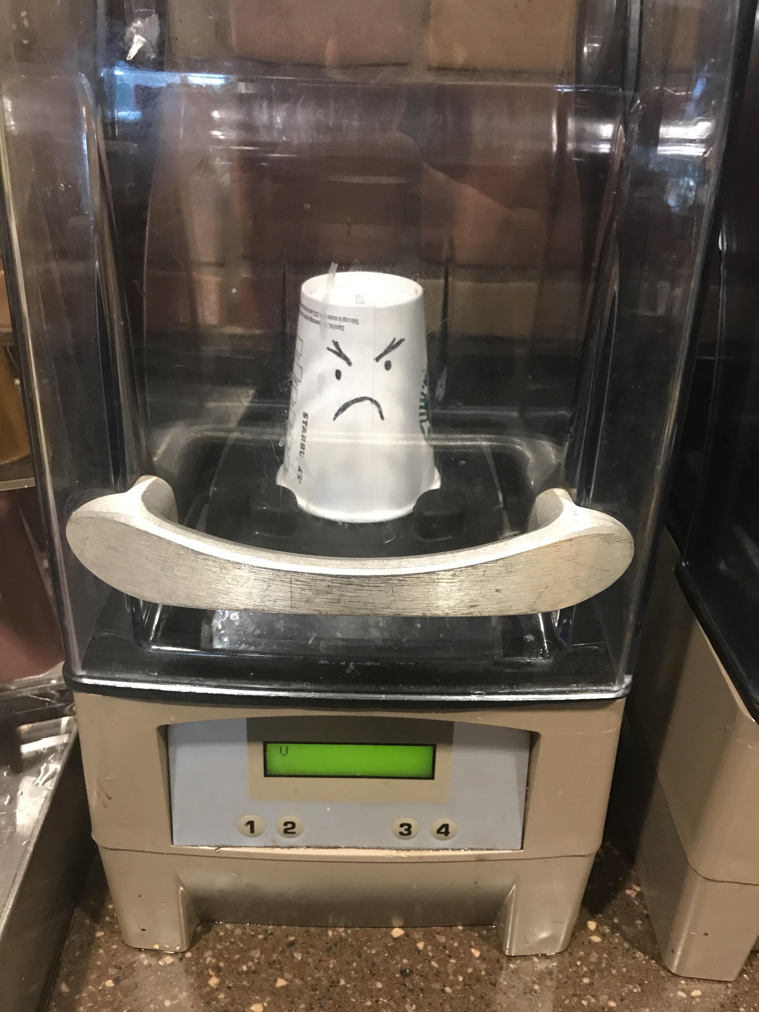 One of our blenders is down starbucks