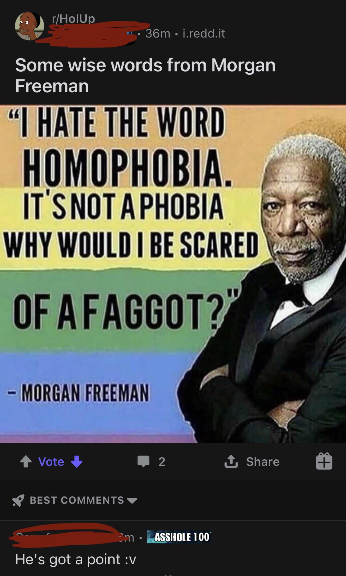 some WISE words? also saying that slur is not cool