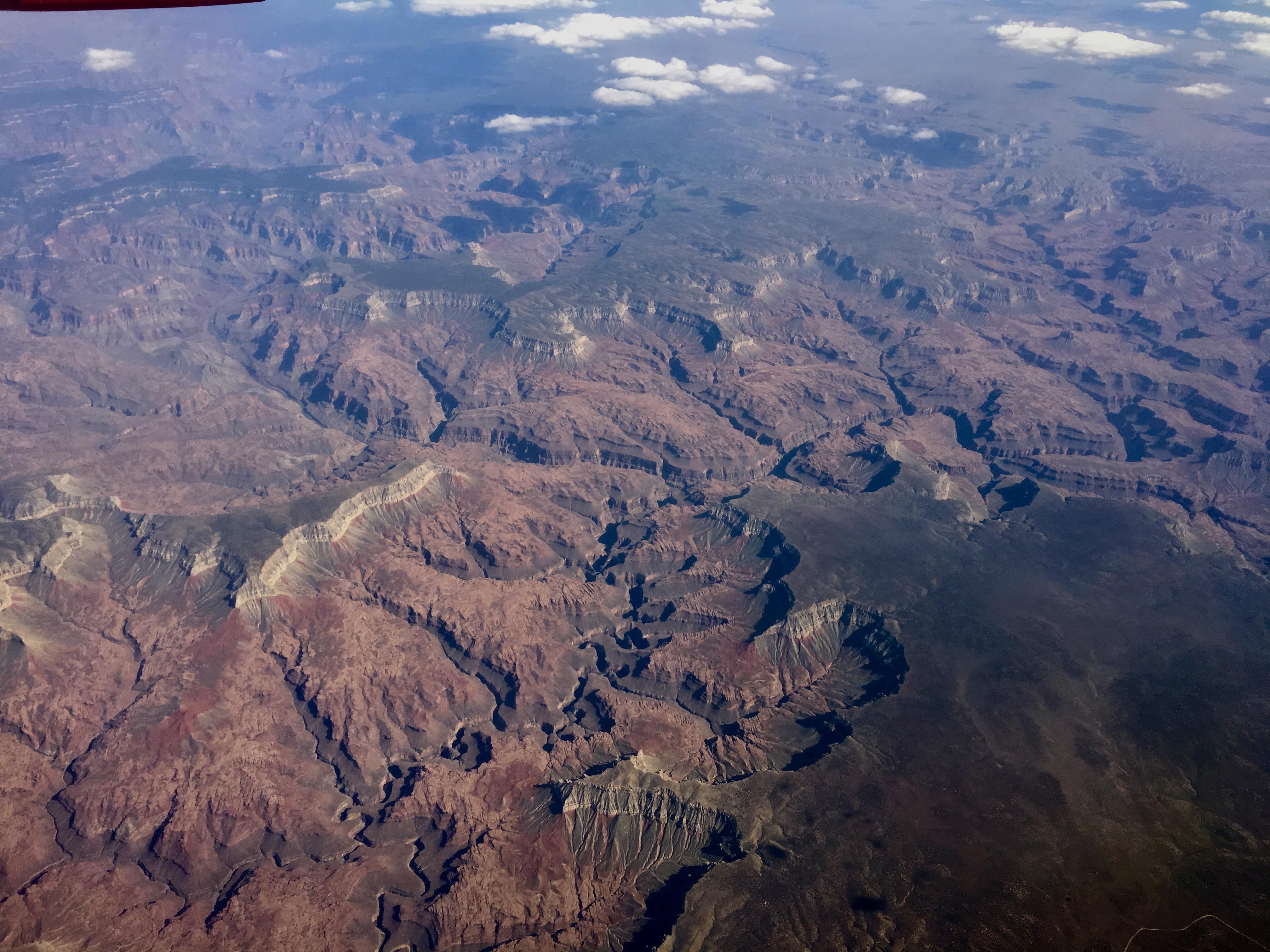 The Grand Canyon as seen from 20,000 feet above sea level. r/pics