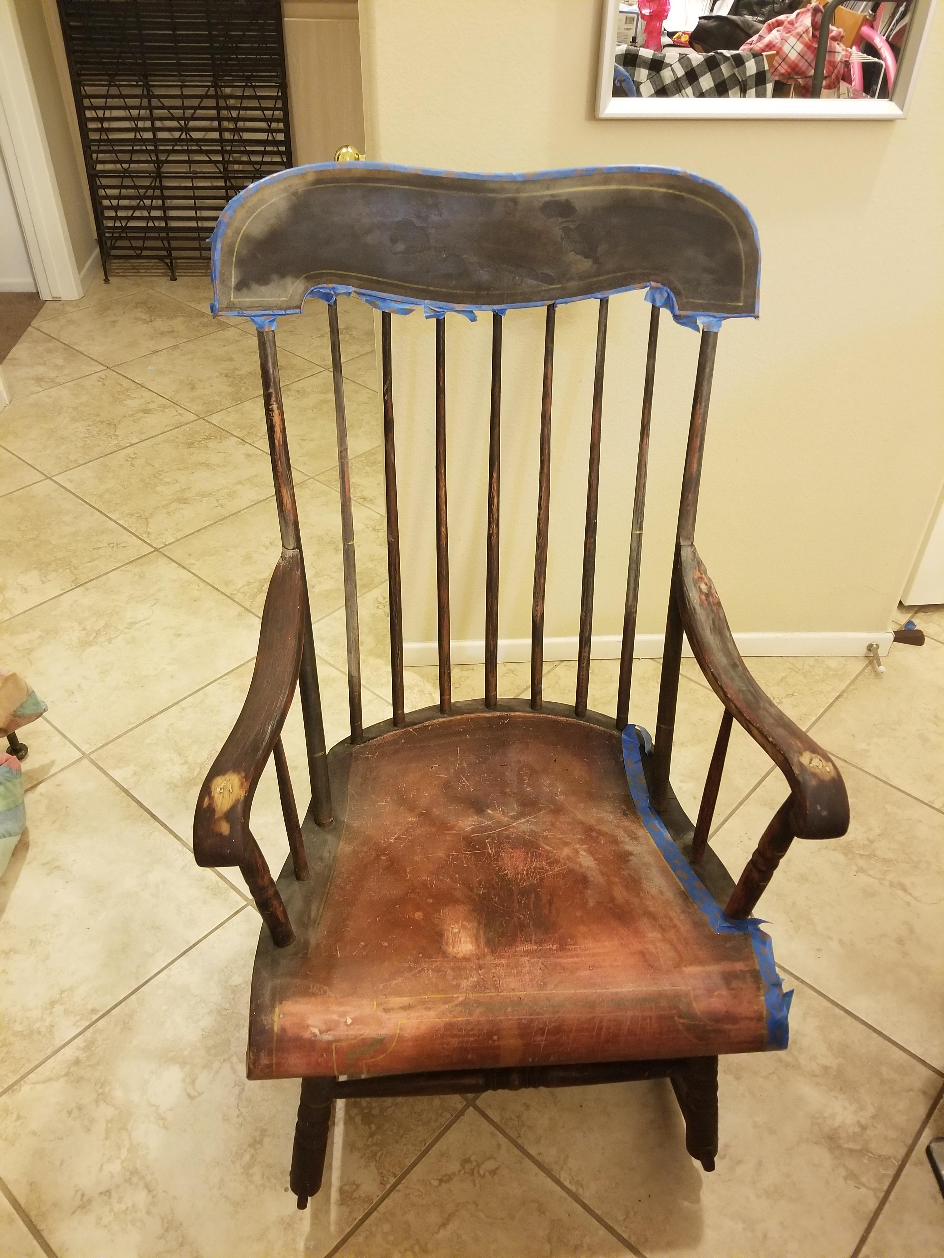 about to sand this 1700s rocking chair? r/woodworking